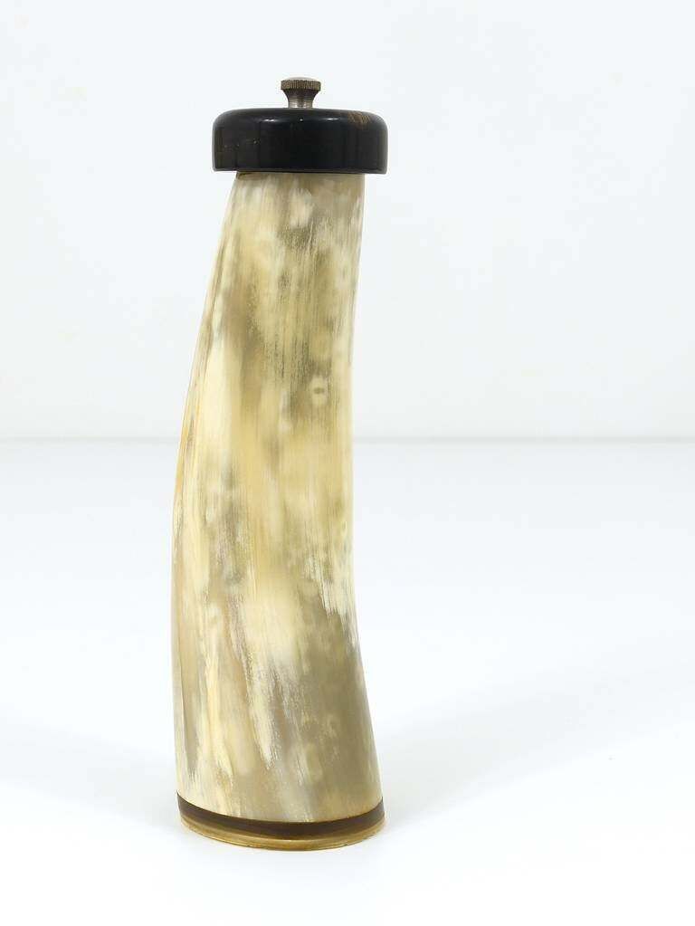 Beautiful Carl Aubock Mid Century Horn Pepper Or Salt Mill, Austria, 1950s photo Home Decor
