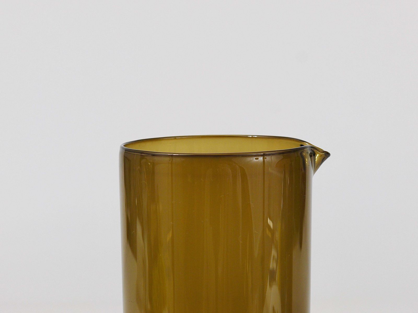 Kaj Franck Purtilo Glass Pitcher Carafe, Nuutajärvi Notsjö, Finland, 1950s photo Home Decor