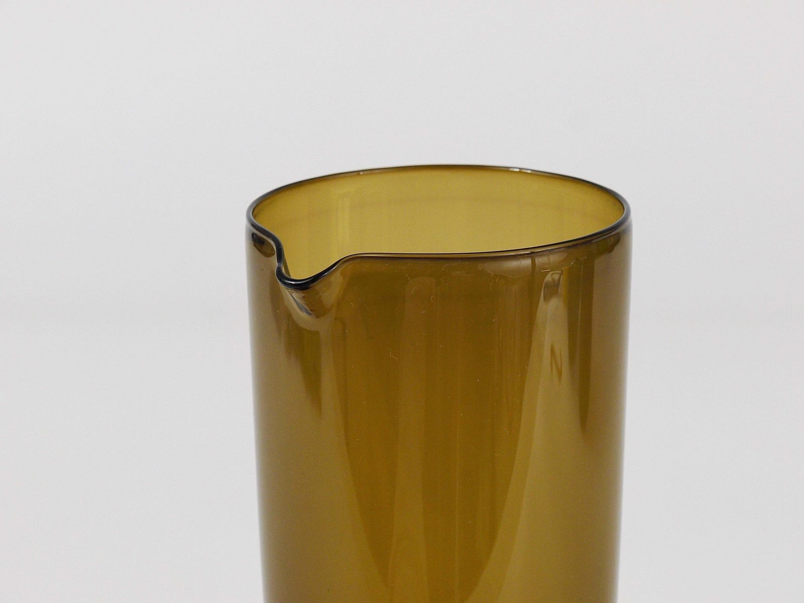 photo furniture Kaj Franck Purtilo Glass Pitcher Carafe, Nuutajärvi Notsjö, Finland, 1950s