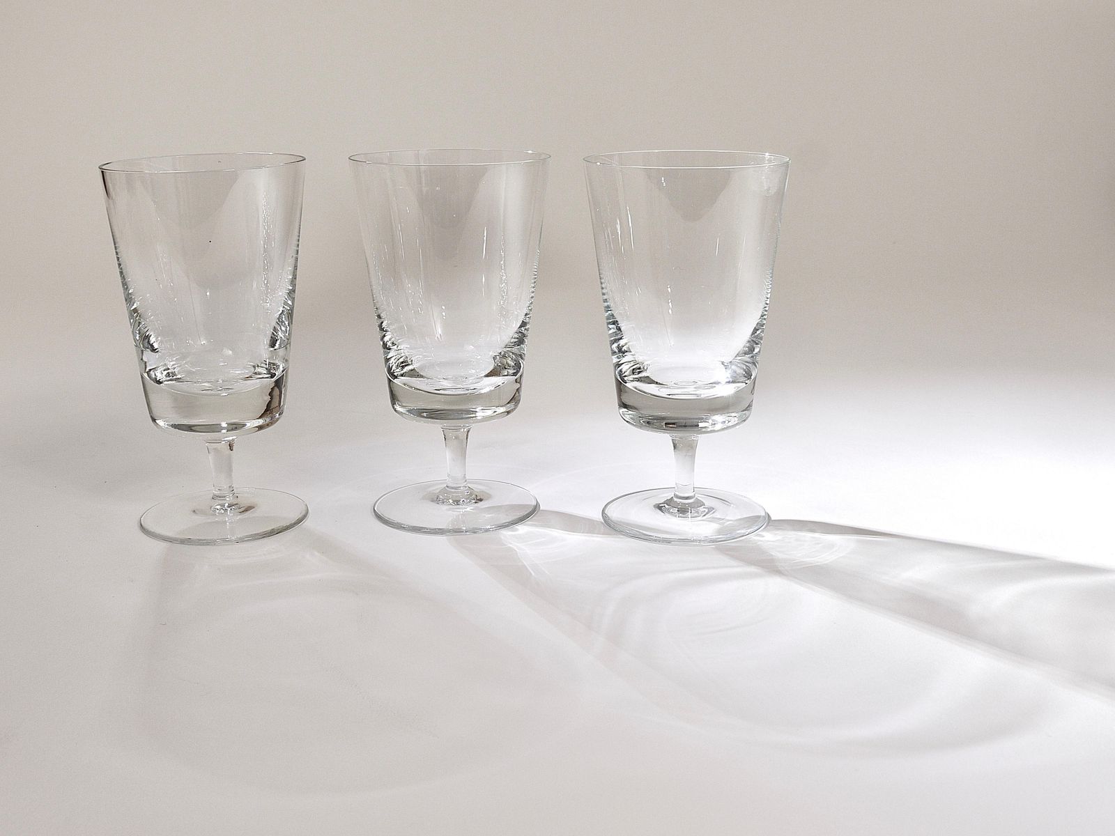 Oswald Haerdtl Set Of Six Mid Century Crystal Wine Glasses, Austria, 1950s photo Home Decor