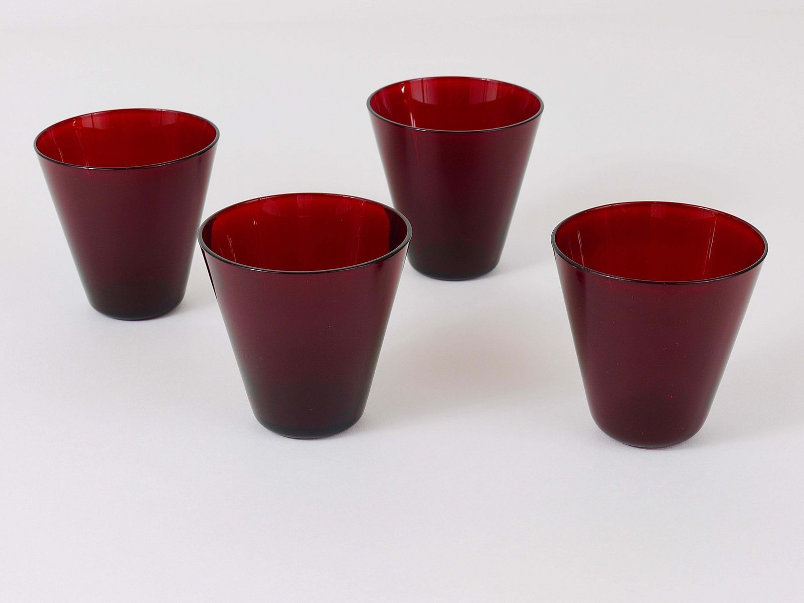 Four Kaj Franck Kartio Midcentury Drinking Glasses By Nuutajarvi Nottsjo Finland photo for sale