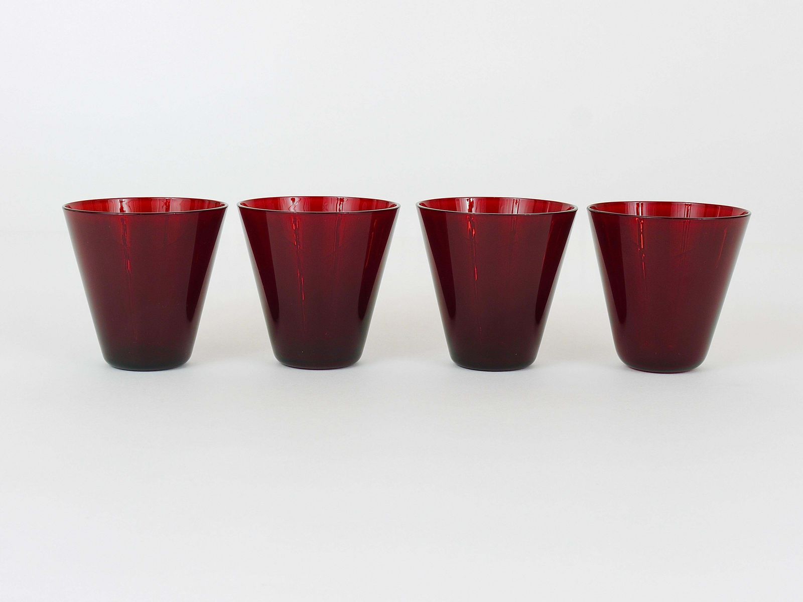 Home Decor Four Kaj Franck Kartio Midcentury Drinking Glasses By Nuutajarvi Nottsjo Finland photo