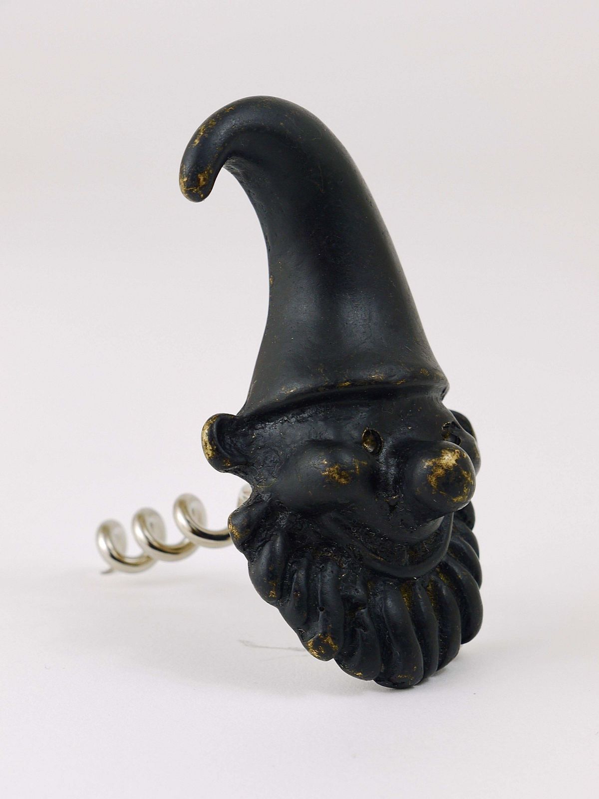 Walter Bosse Dwarf Brass Cork Screw Bottle Opener, Herta Baller, Austria, 1950s photo for sale