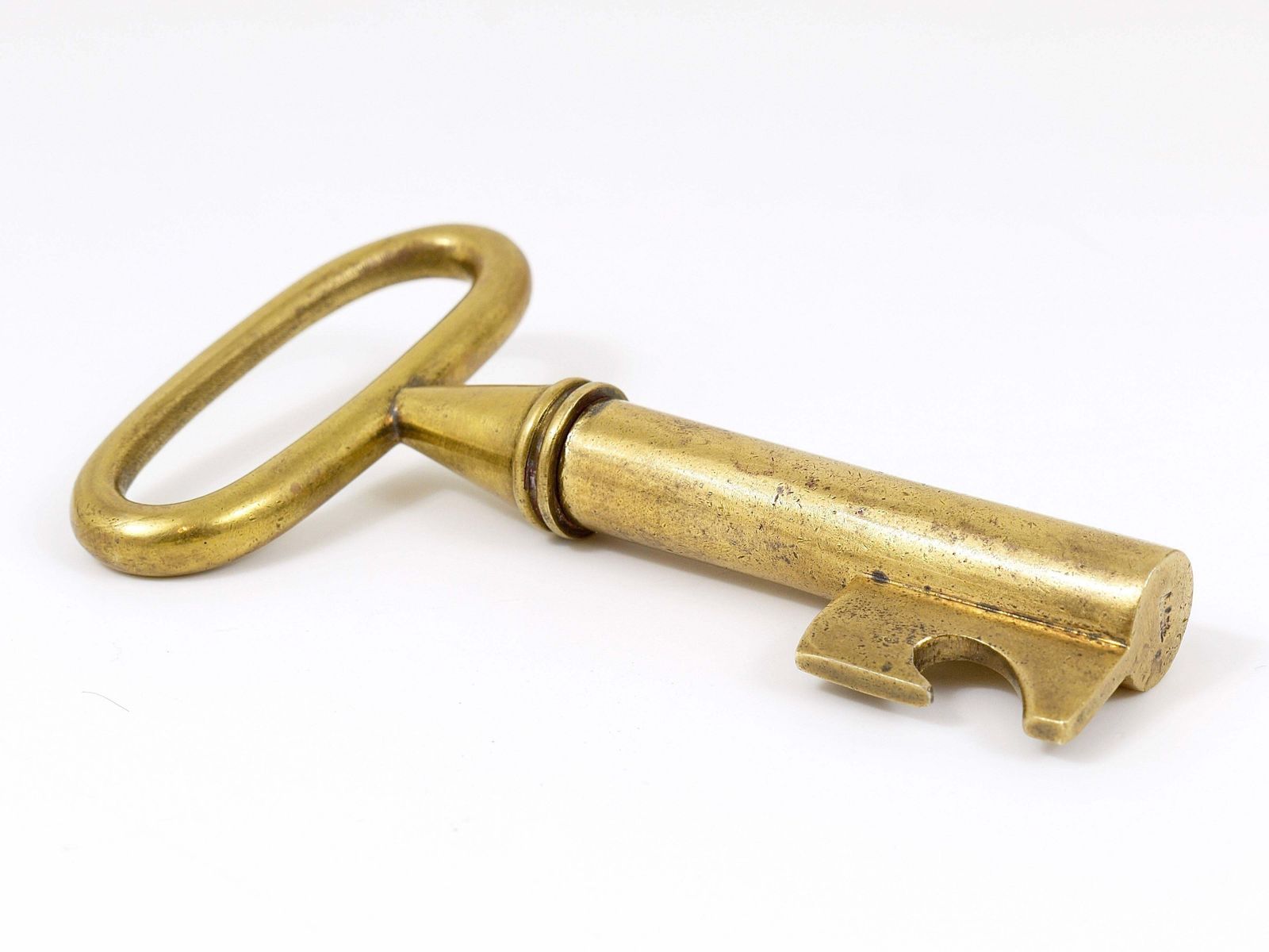 photo furniture Carl Aubock Big Brass Key Cork Screw, Bottle Opener, Paperweight, Austria, 1950s