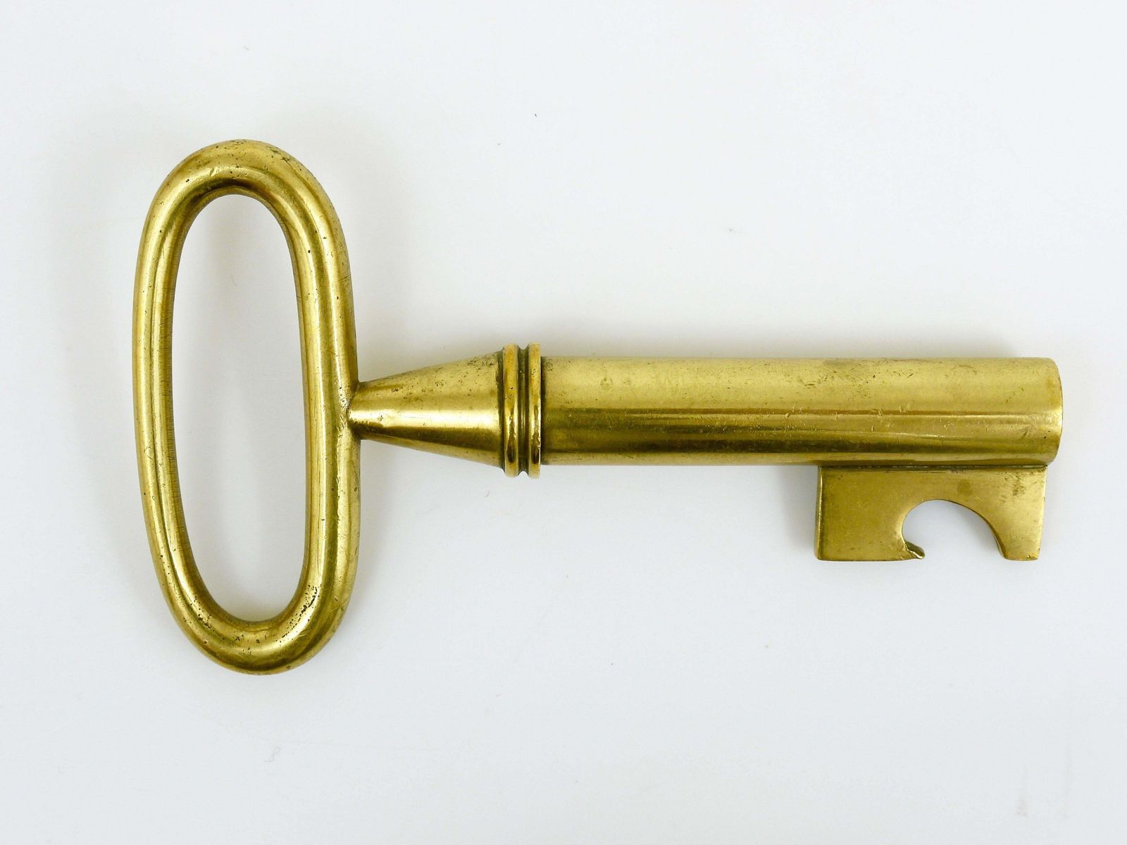 Carl Aubock Big Brass Key Cork Screw, Bottle Opener Paperweight, Austria, 1950s photo 637.0