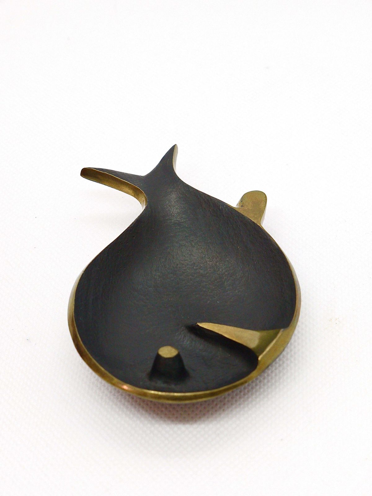 Walter Bosse Fish Midcentury Brass Bowl Or Ashtray, Herta Baller, 1950s photo Home Decor