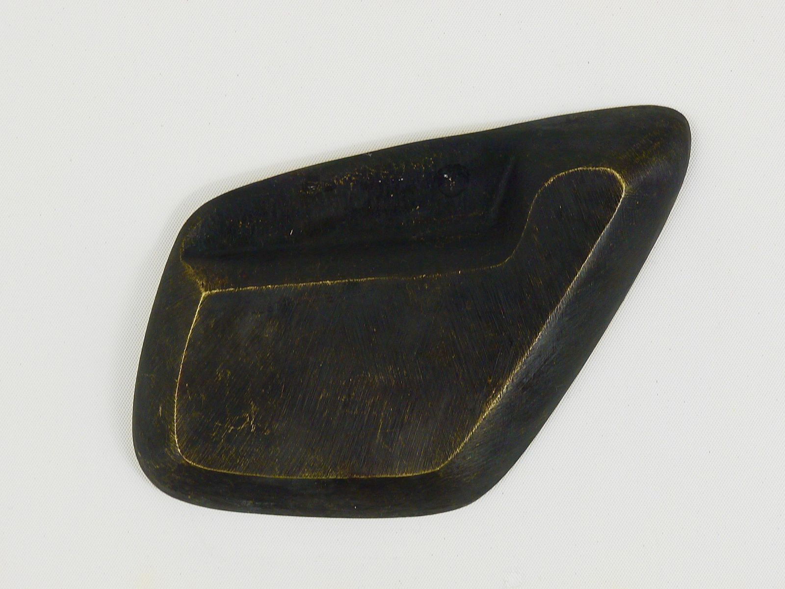 photo for sale Walter Bosse Asymmetrical Modernist Black Brass Ashtray By Herta Baller, 1950s