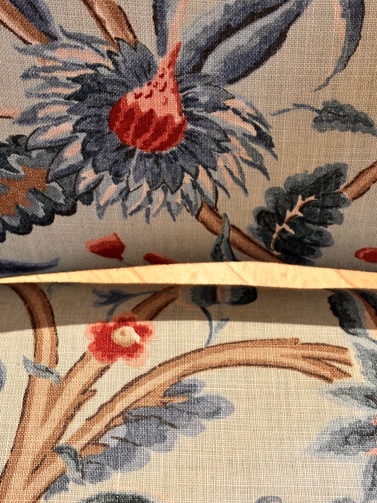 Pair Of Matching Wooden And Fabric Mid Twentieth Chairs photo buy