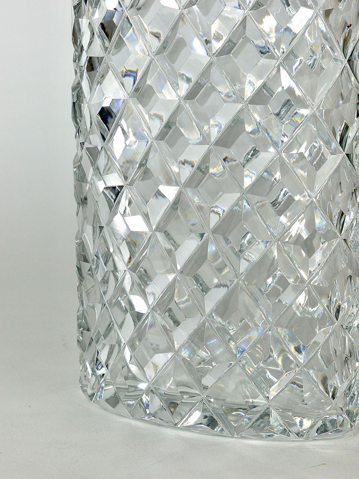 photo furniture Sparkling Facetted Crystal Glass Vase By Claus Josef Riedel, Austria, 1970s