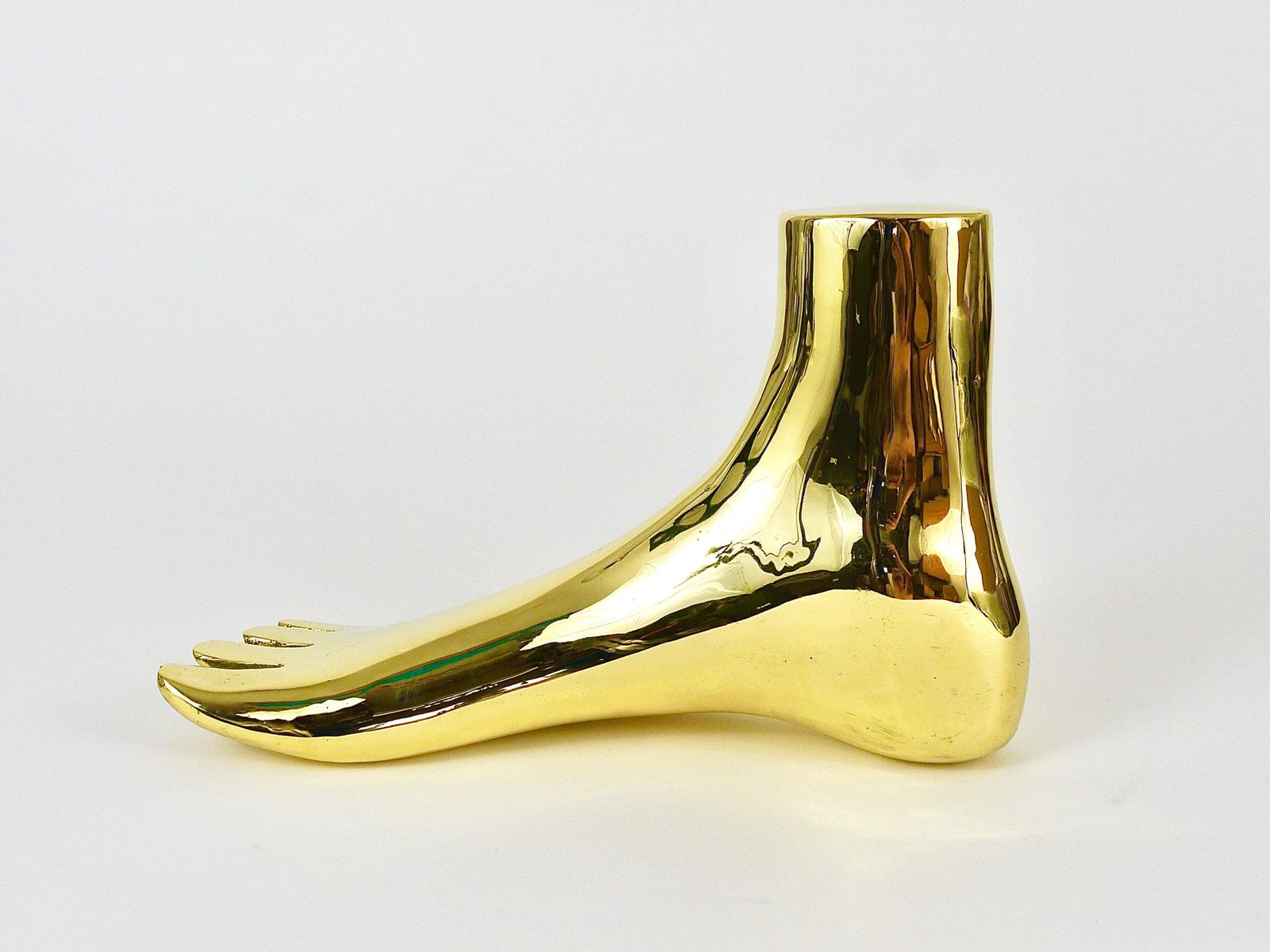 Carl Auböck Monumental Lifesize Brass Foot Sculpture, Werkstätte Auböck, Austria photo buy