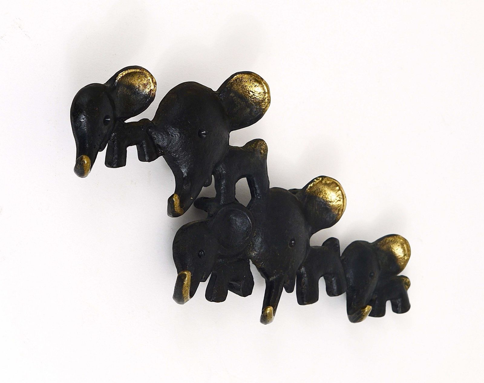 Walter Bosse Elephant Brass Key Hanger By Herta Baller, Austria, 1950s photo furniture