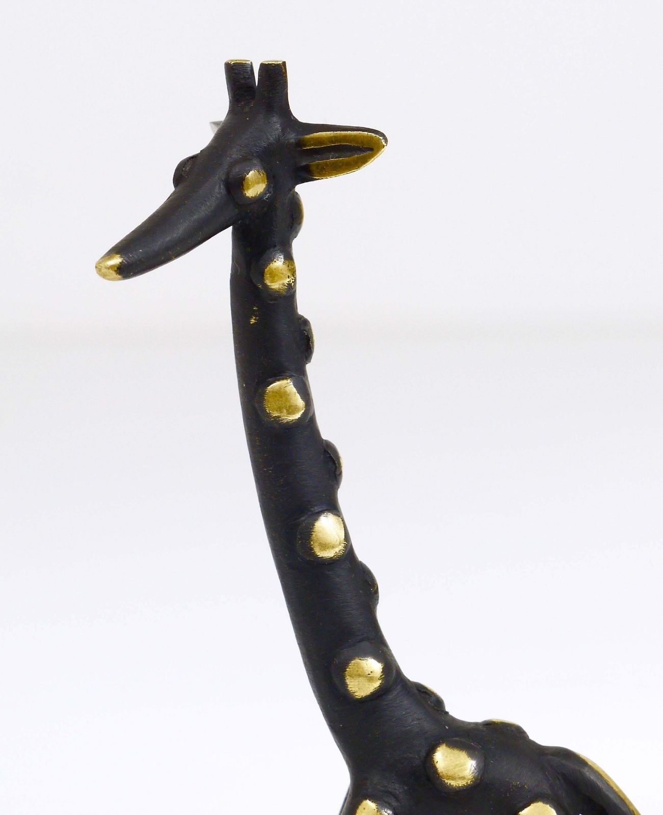 Walter Bosse Brass Giraffe Sculpture Figurine, Herta Baller, Austria, 1950s photo for sale