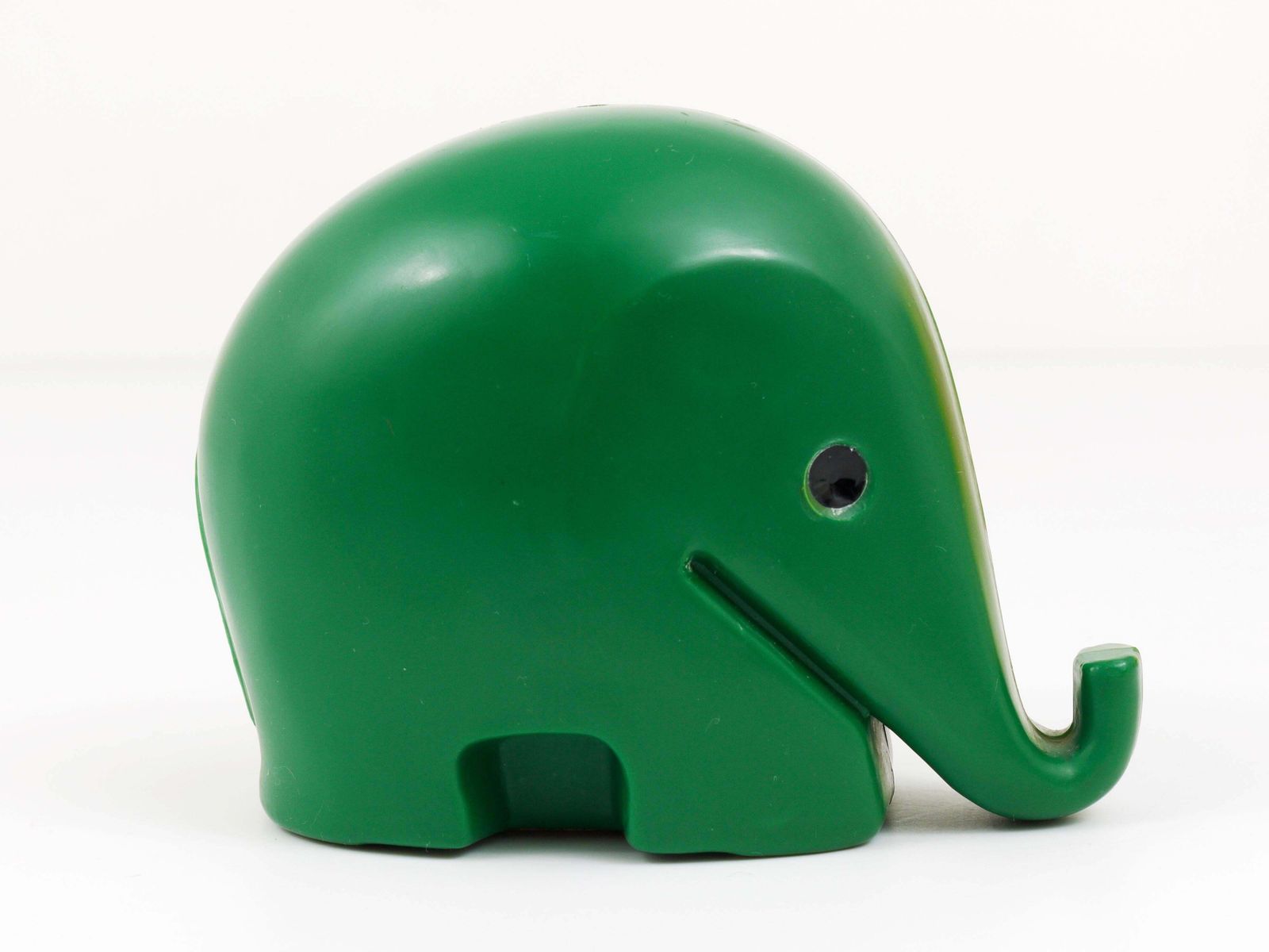 Luigi Colani Drumbo Green Elephant Money Bank For Dresdner Bank, 1970s photo 193.0