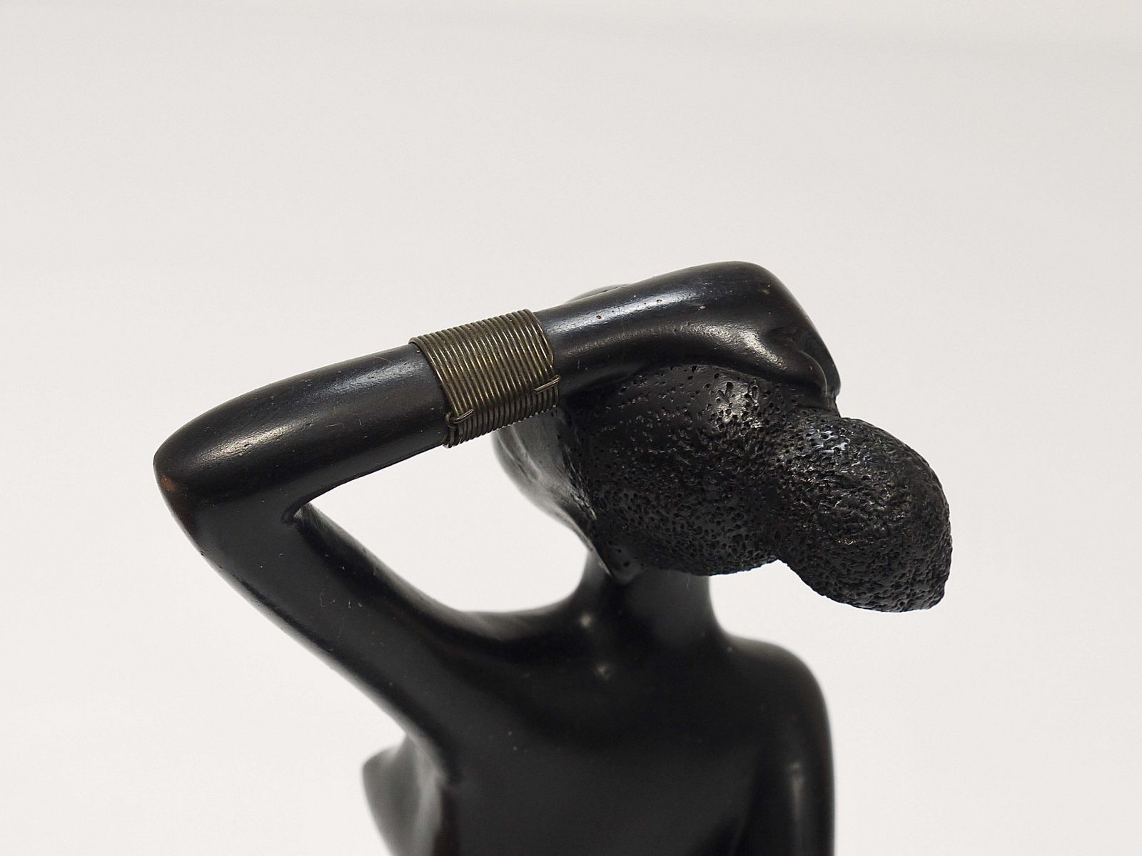 photo furniture African Woman Figurine Sculpture By Leopold Anzengruber, Vienna, Austria, 1950s