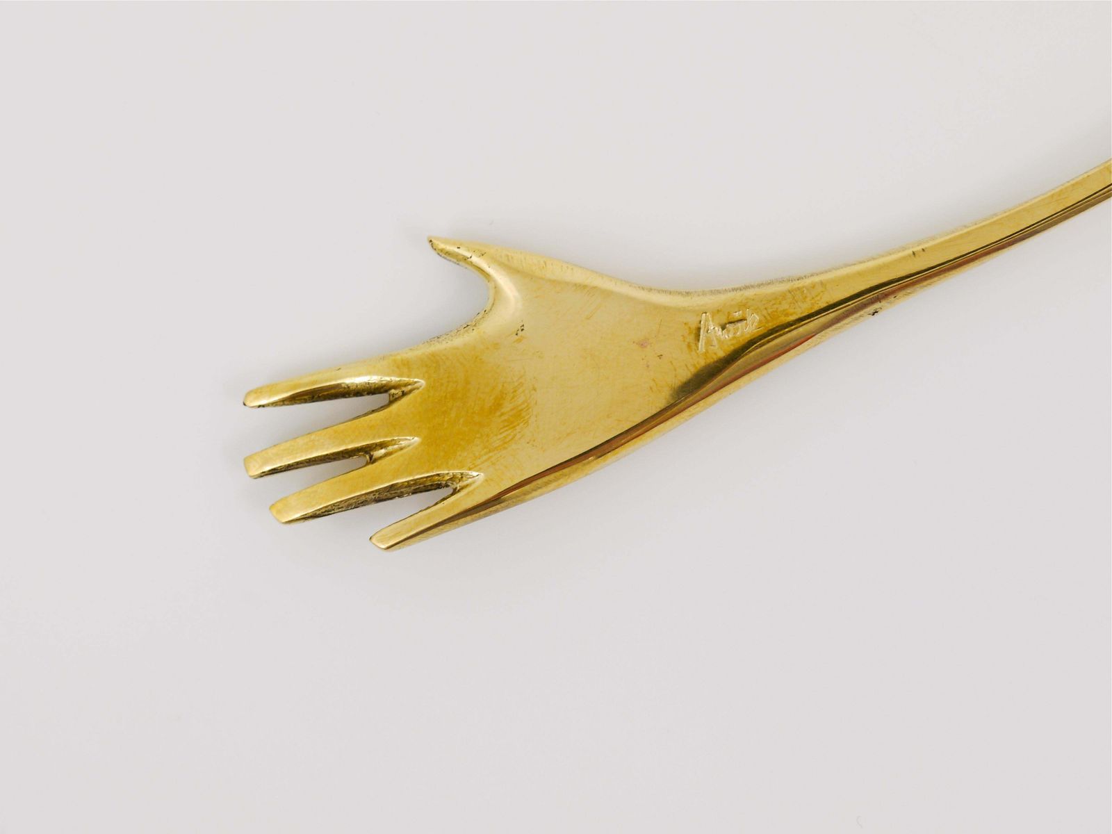 photo furniture Carl Auböck Brass Hand Letter Opener Letter Knife #7208