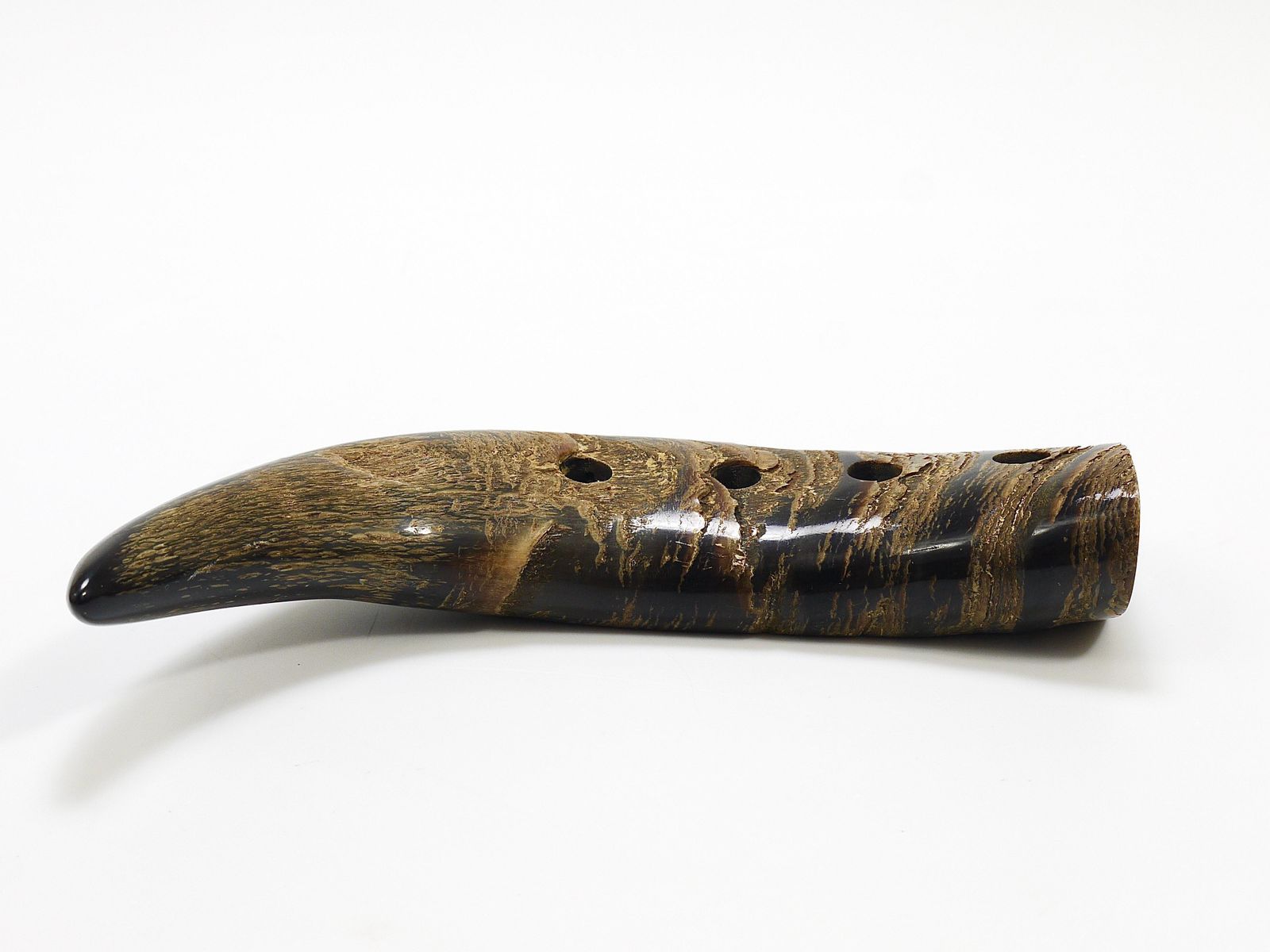 photo for sale Carl Aubock Mid Century Horn Desk Pen Holder, Vienna, Austria, 1960s