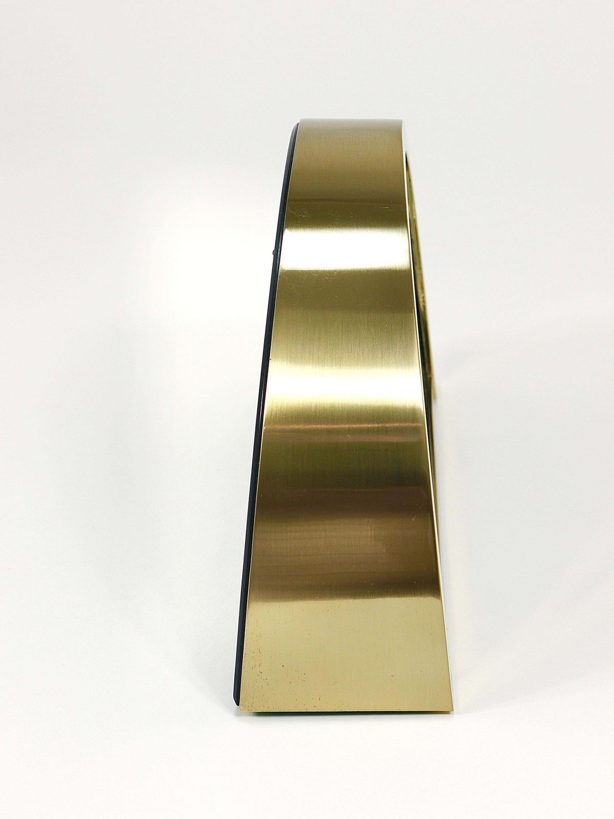 Beautiful Hollywood Regency Brass See Through Table Clock By Seiko Japan, 1980s photo vintage