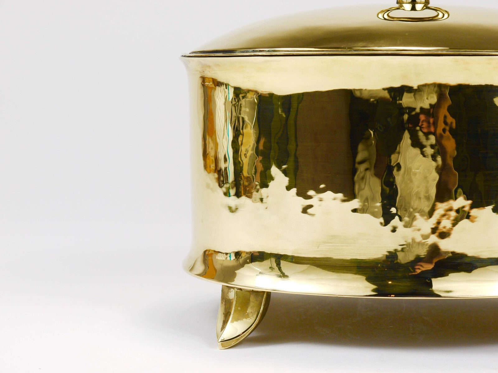 Otto Prutscher Art Nouveau Brass Box Bowl With Lid, Melzer & Neuhardt, 1920s photo for sale