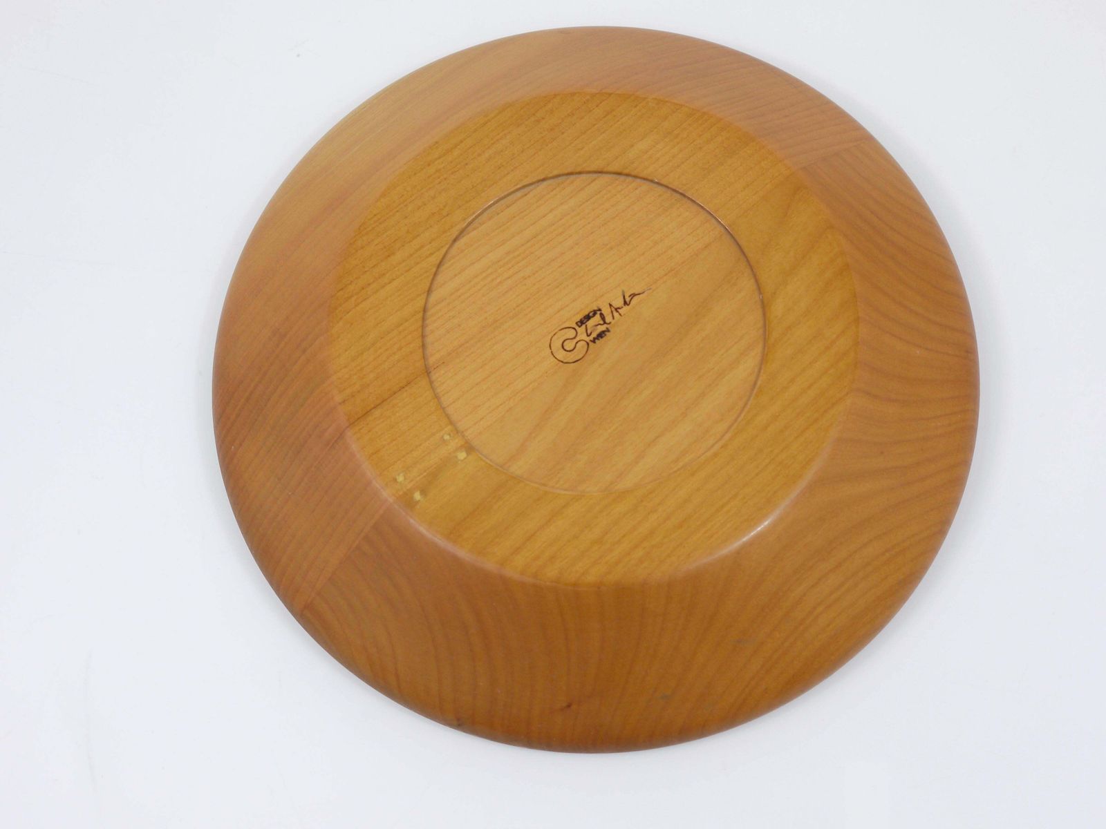 Carl Aubock Wooden Modernist Fruit Bowl Wood Plate , Austria, 1970s photo vinterior