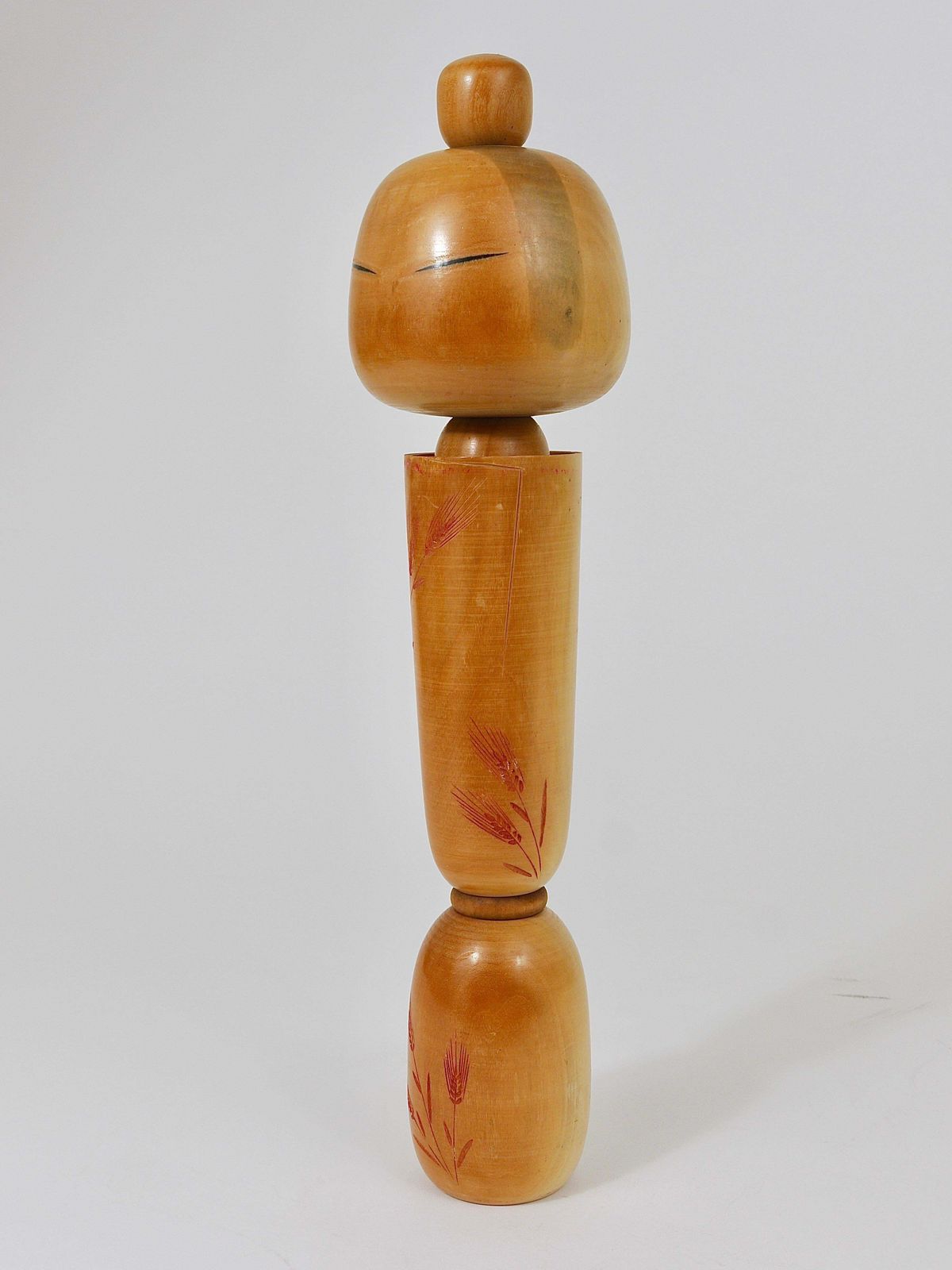 Decorative Sadao Kishi Kokeshi Doll Sculpture From Japan, Hand Painted photo Home Decor