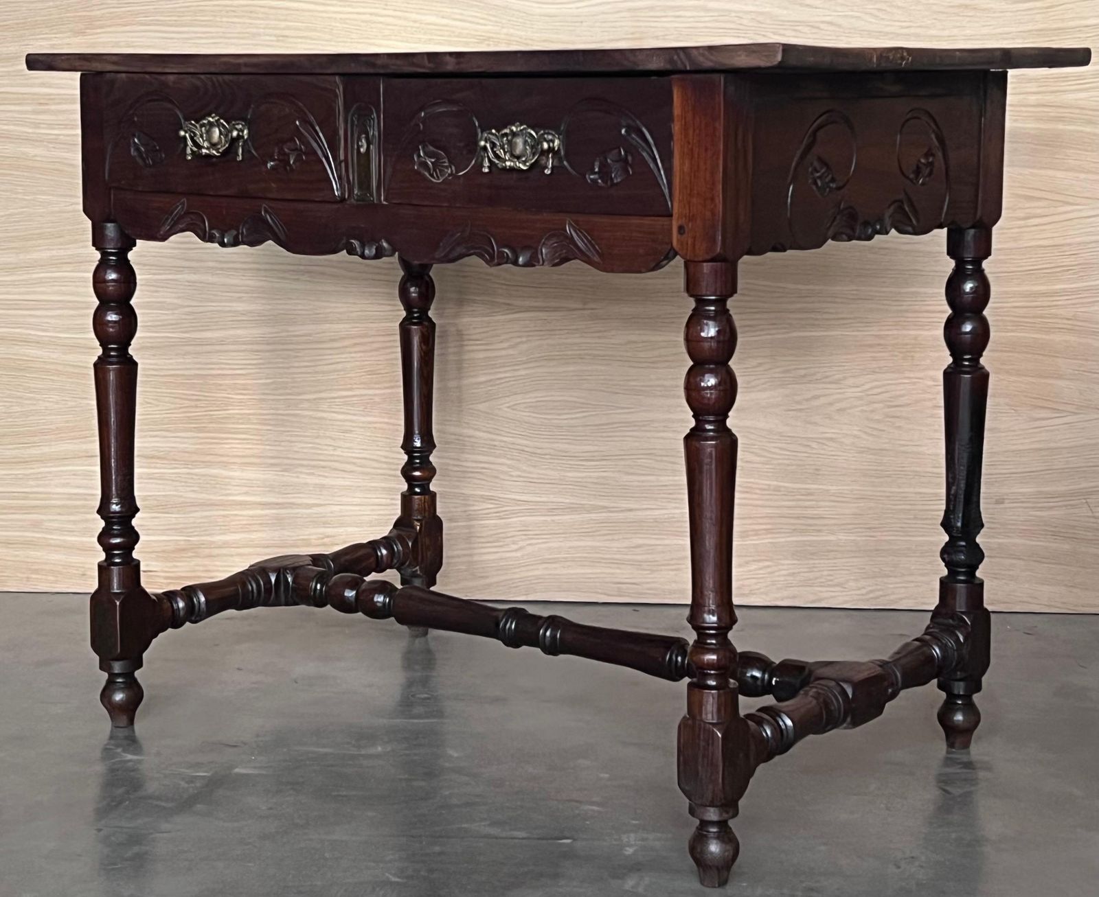 Spanish Country Pine "Mobila " Sofa Table Or Console Table With Drawer photo furniture