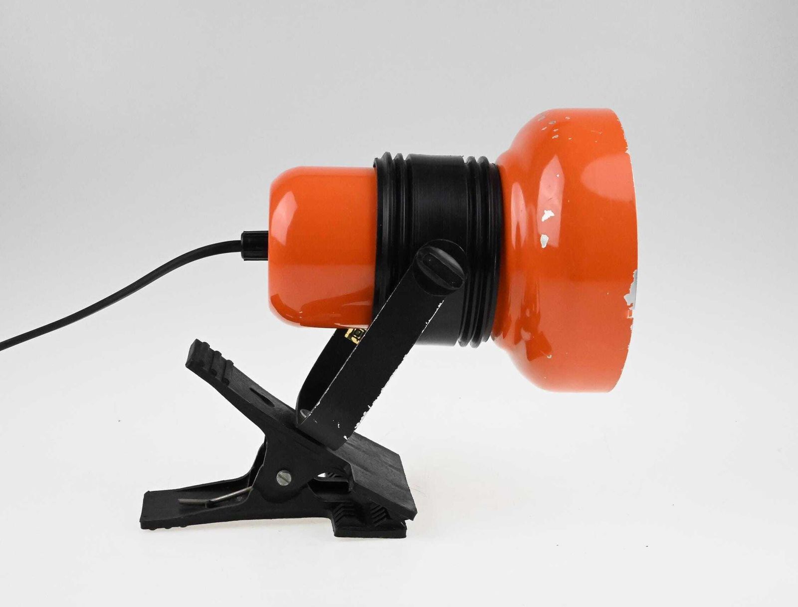 Mid Century Desk Lamp, Clip On Lamp, Desk Metal Lamp, Table Lamp, Desk Lamp, Bedside Lamp, Mid Century Lamp, Orange Lamp, Table Light