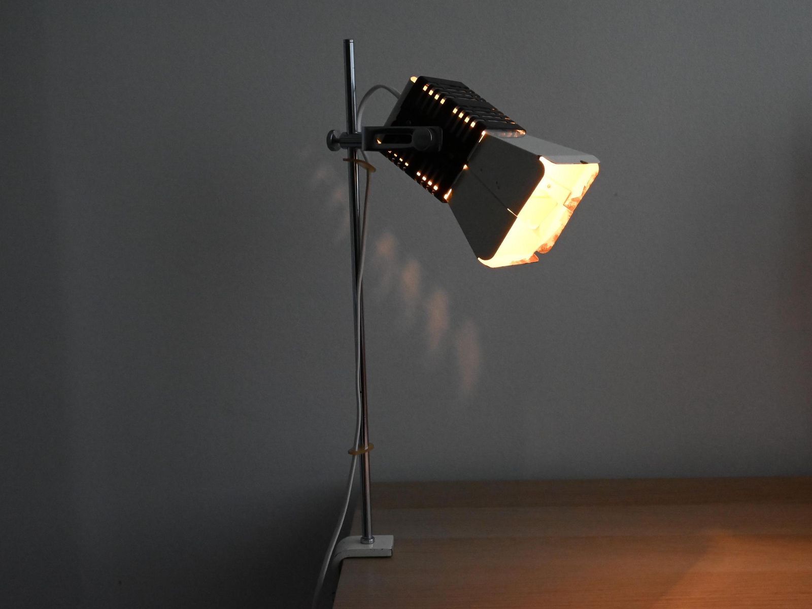 Industrial Desk Lamp, Desk Lamp, Industrial Lamp, Architect Lamp, White Lamp, Mid Century Lighting, Mid Century Light, Table Lamp photo furniture