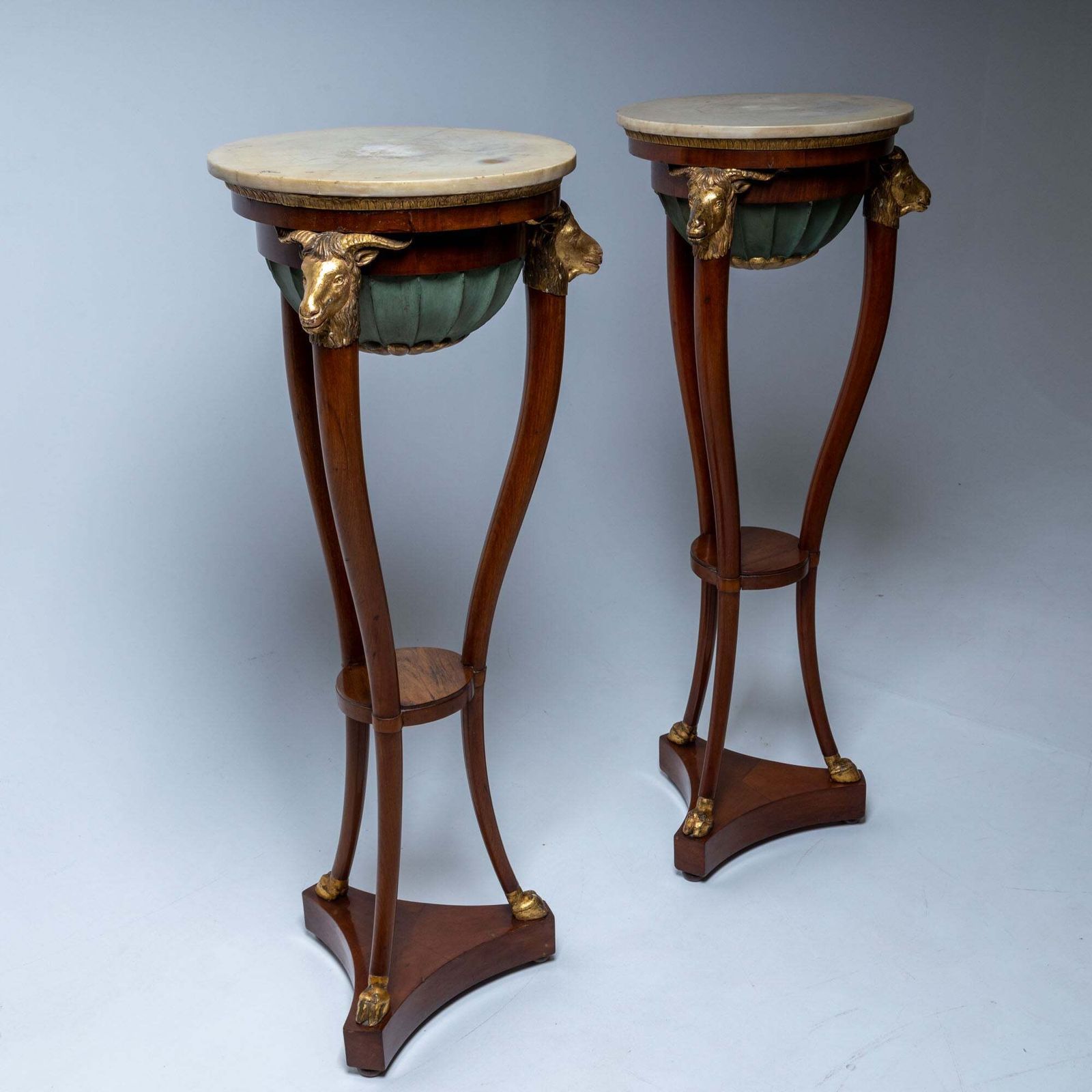 Pair Of Large Italian Torchieres, Probably From Naples, Early 19th Century photo Home Decor