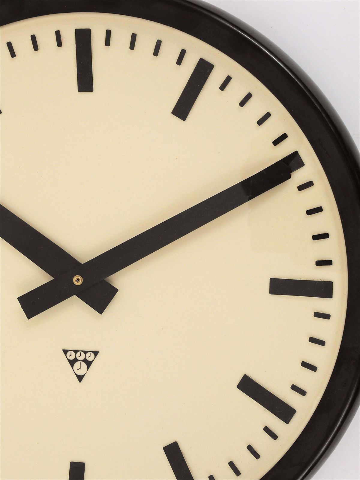 Huge Bakelite Industrial Train Station Round Wall Clock From The 1940s photo furniture