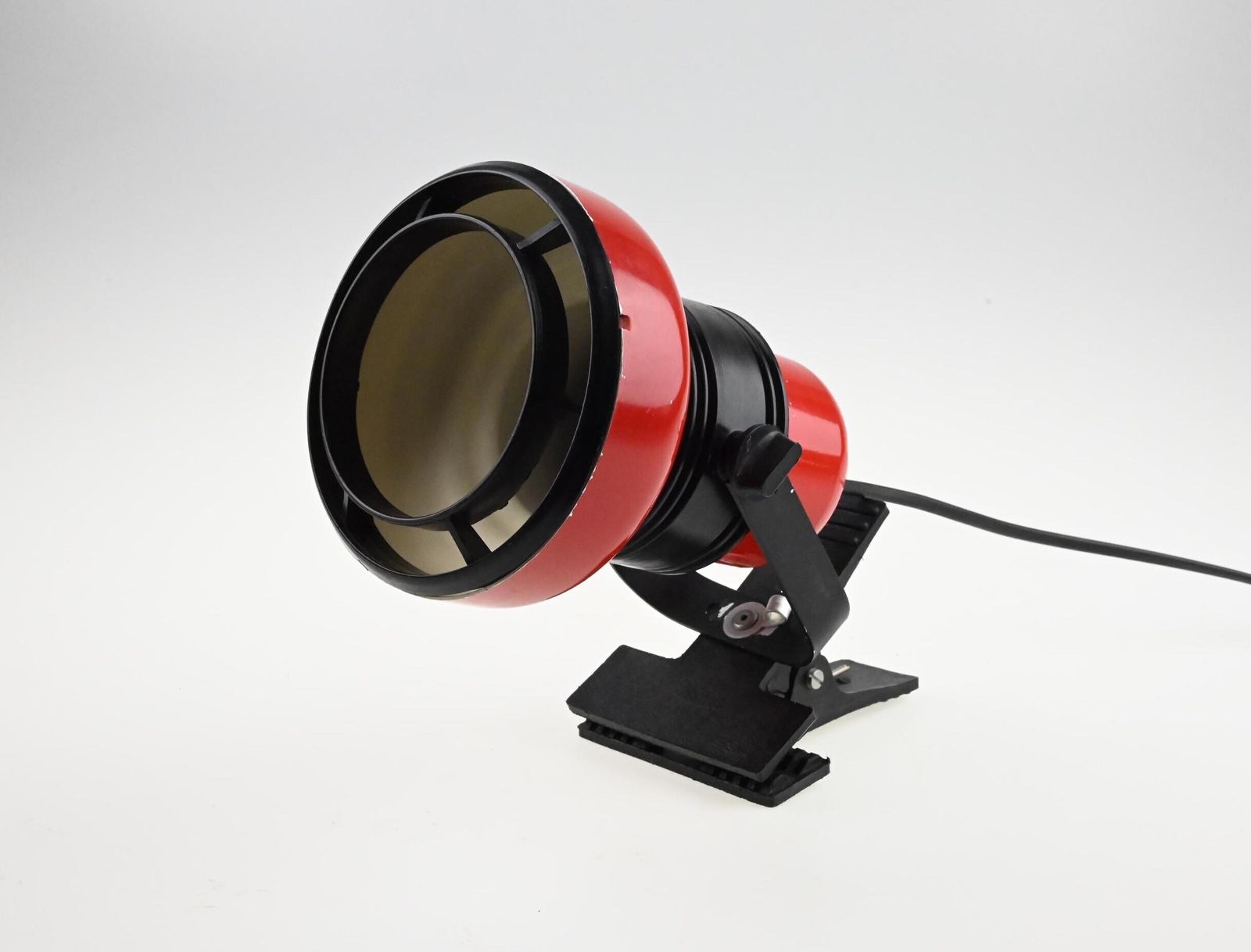 Mid Century Desk Lamp, Clip On Lamp, Desk Metal Lamp, Table Lamp, Desk Lamp, Bedside Lamp, Mid Century Lamp, Red Lamp, Table Light photo 117.0