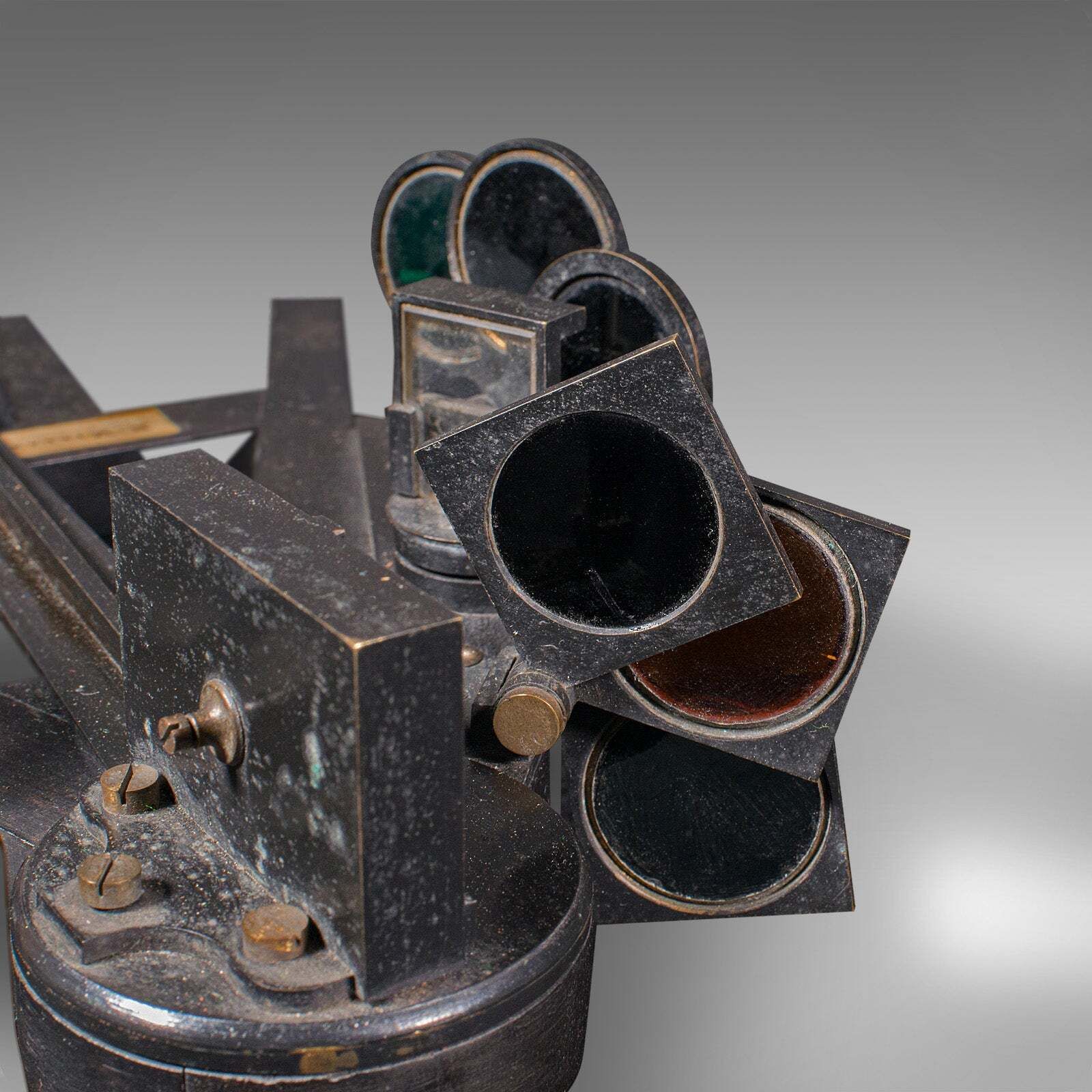 photo furniture Antique Cased Octant, Scottish, Ebony, Navigation Instrument, Sextant, Victorian