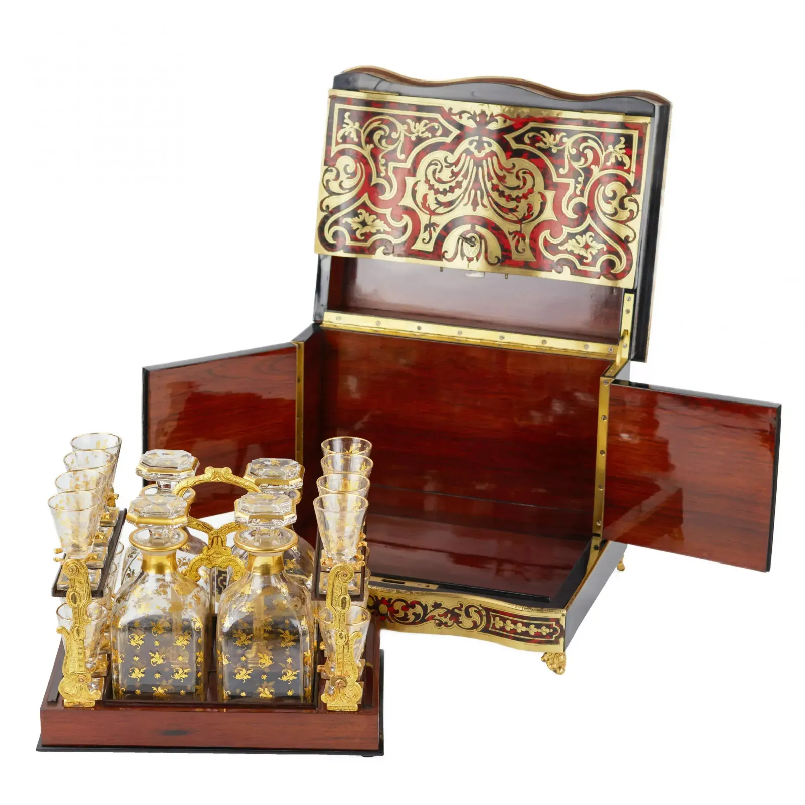 Home Decor A Liquor Bar In A Splendid 19th Century Napoleon III Boulle Style. photo