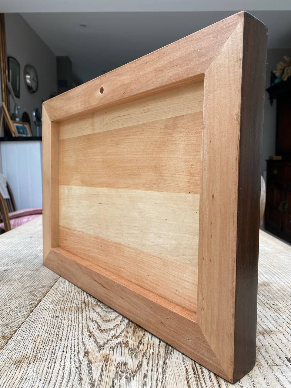 Carved Wooden Painting "Home Comfort", Or "The House Where Happiness Lives" Material   Alder.  Size 450mm X 332mm photo Art