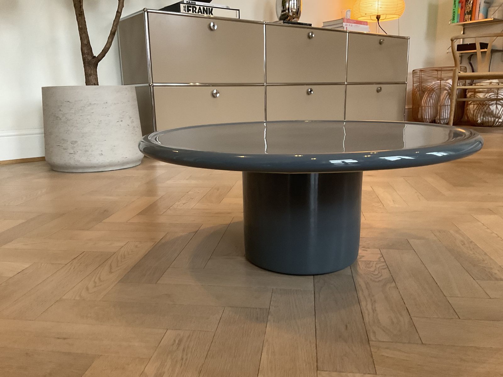 The Conran Shop Mag Round Coffee Table Dark Blue 60cm