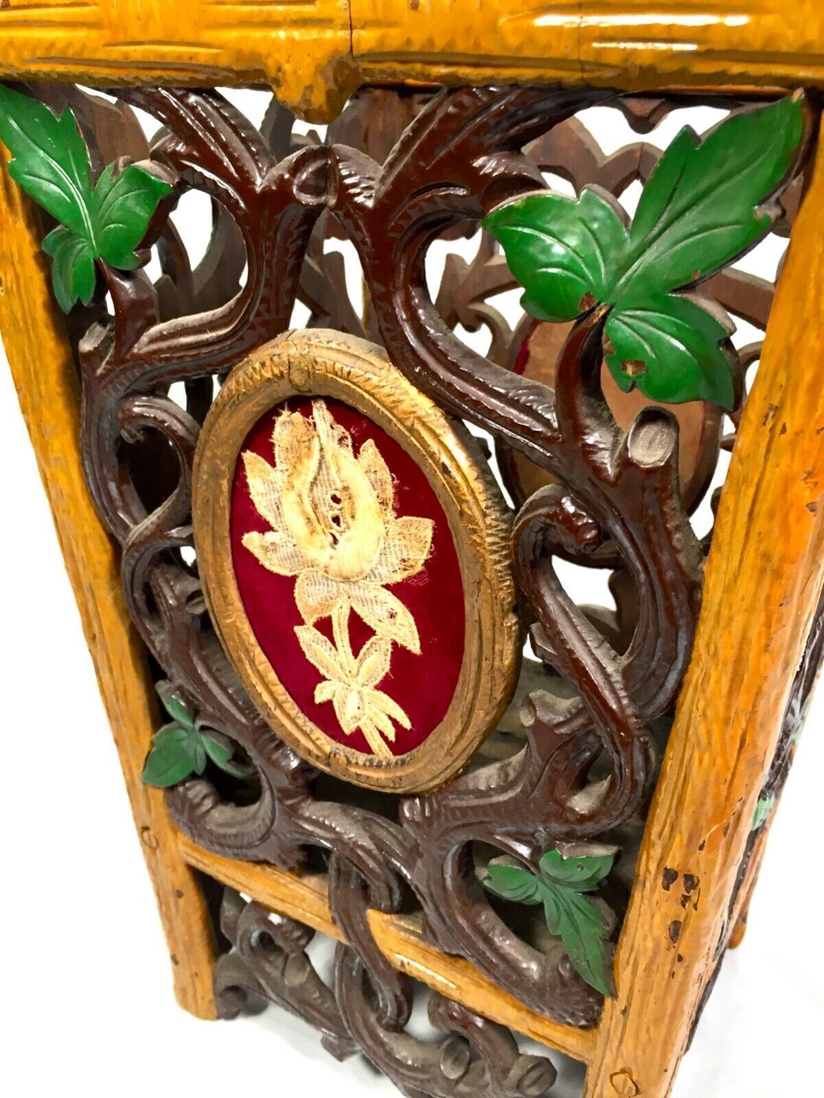 photo furniture Antique Black Forest Wood Waste Paper Bin / Umbrella Stand / Stick Holder C.1900