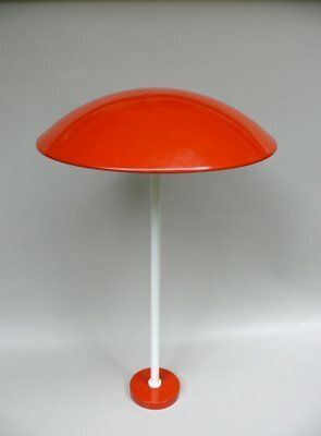 Orange And White Mushroom Outdoor Garden Lamps From Bega, 1950s, Set Of 2 photo Garden Lighting