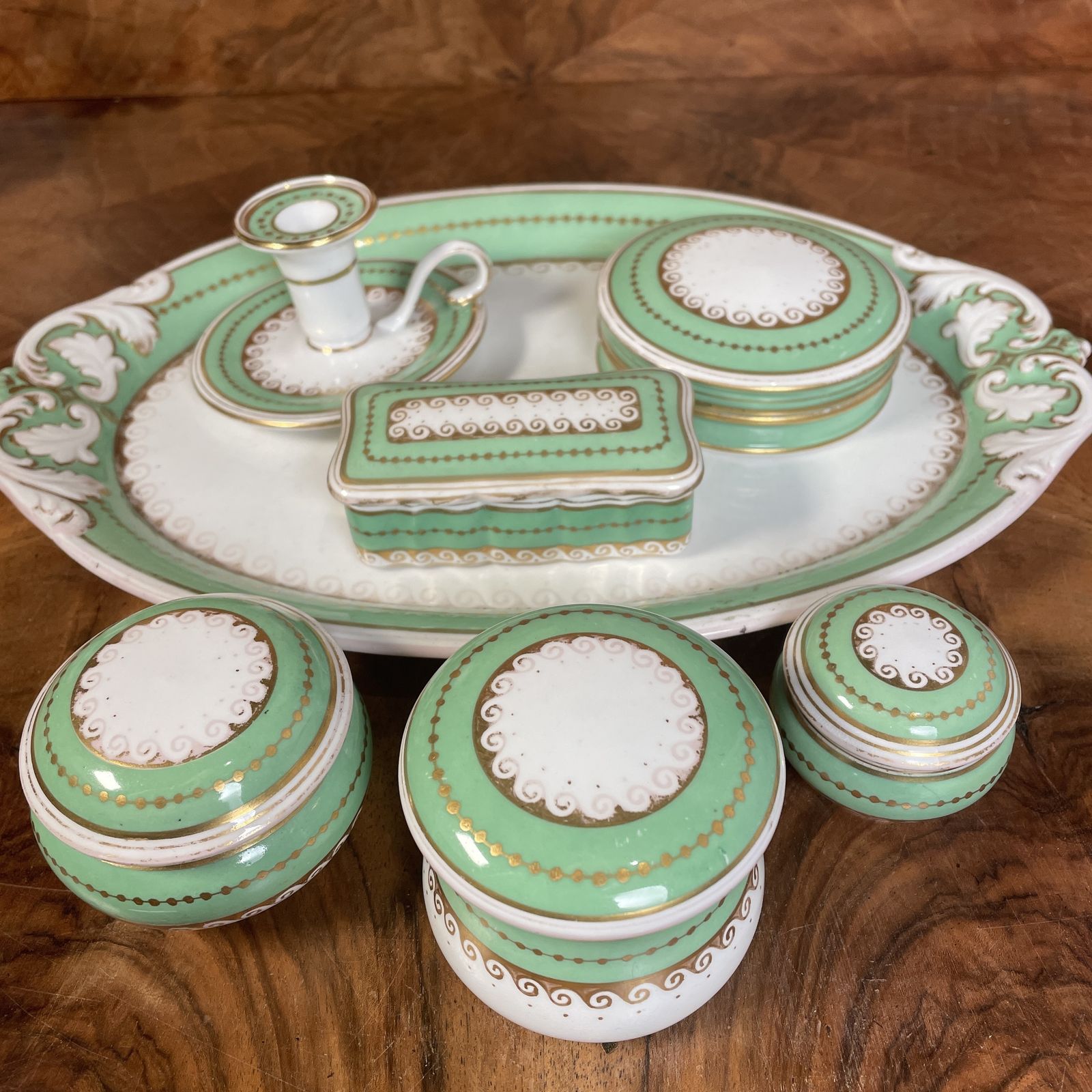 Victorian Dressing Table Set, 1800s