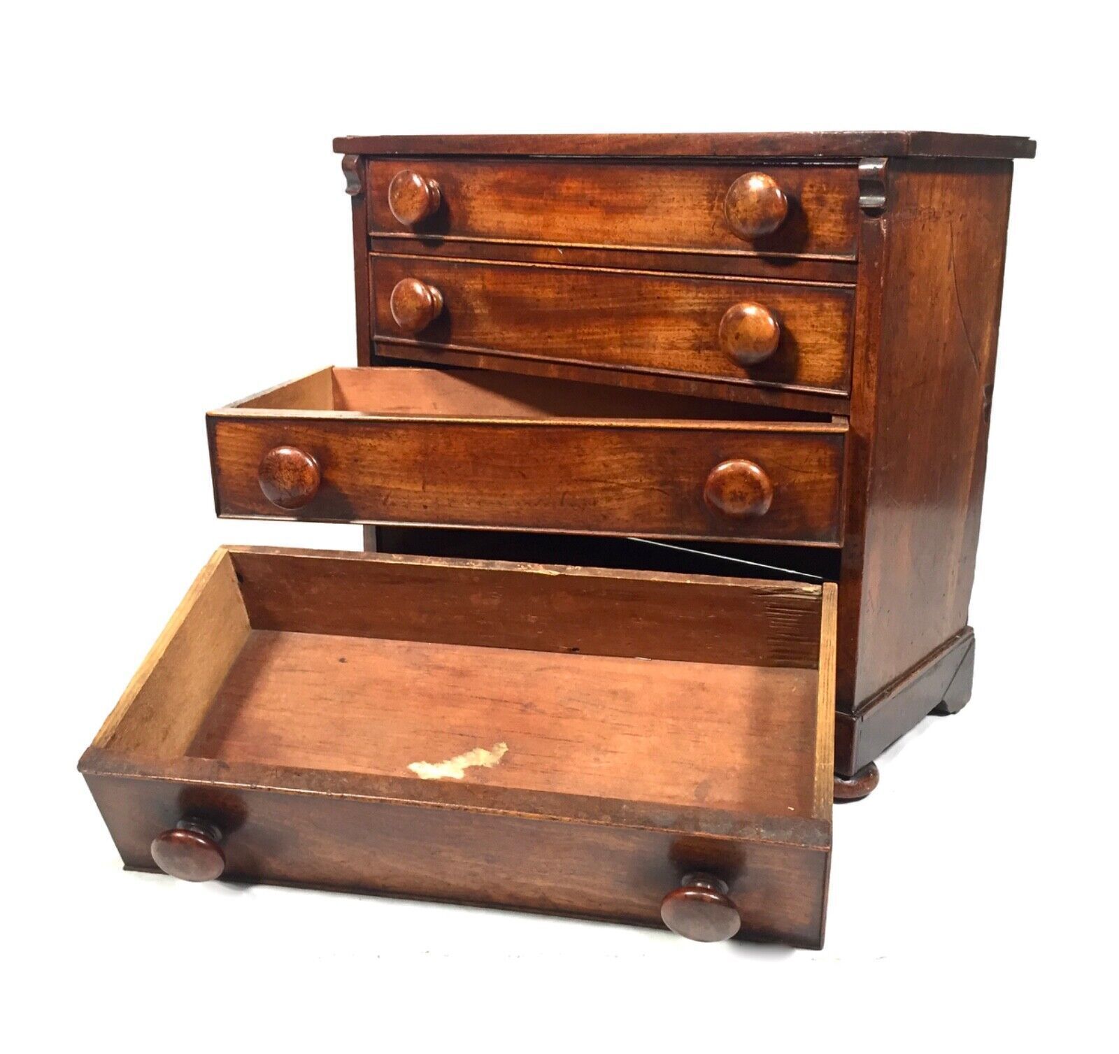 photo furniture Antique Victorian 19th Century Wooden Chest Of Drawers / Apprentice Furniture