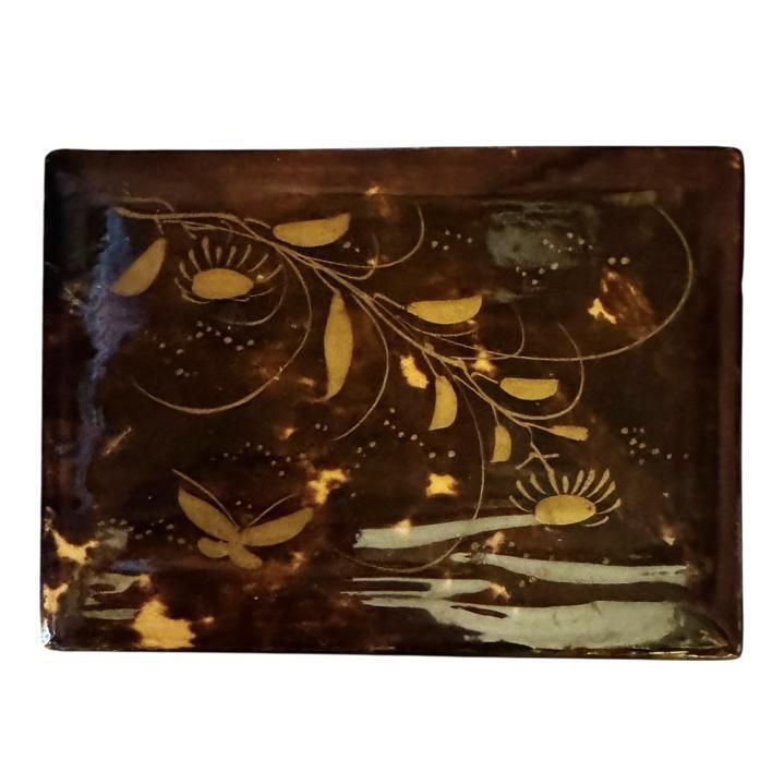Japanese Lacquered Box Of Four Deck Of Cards photo vintage
