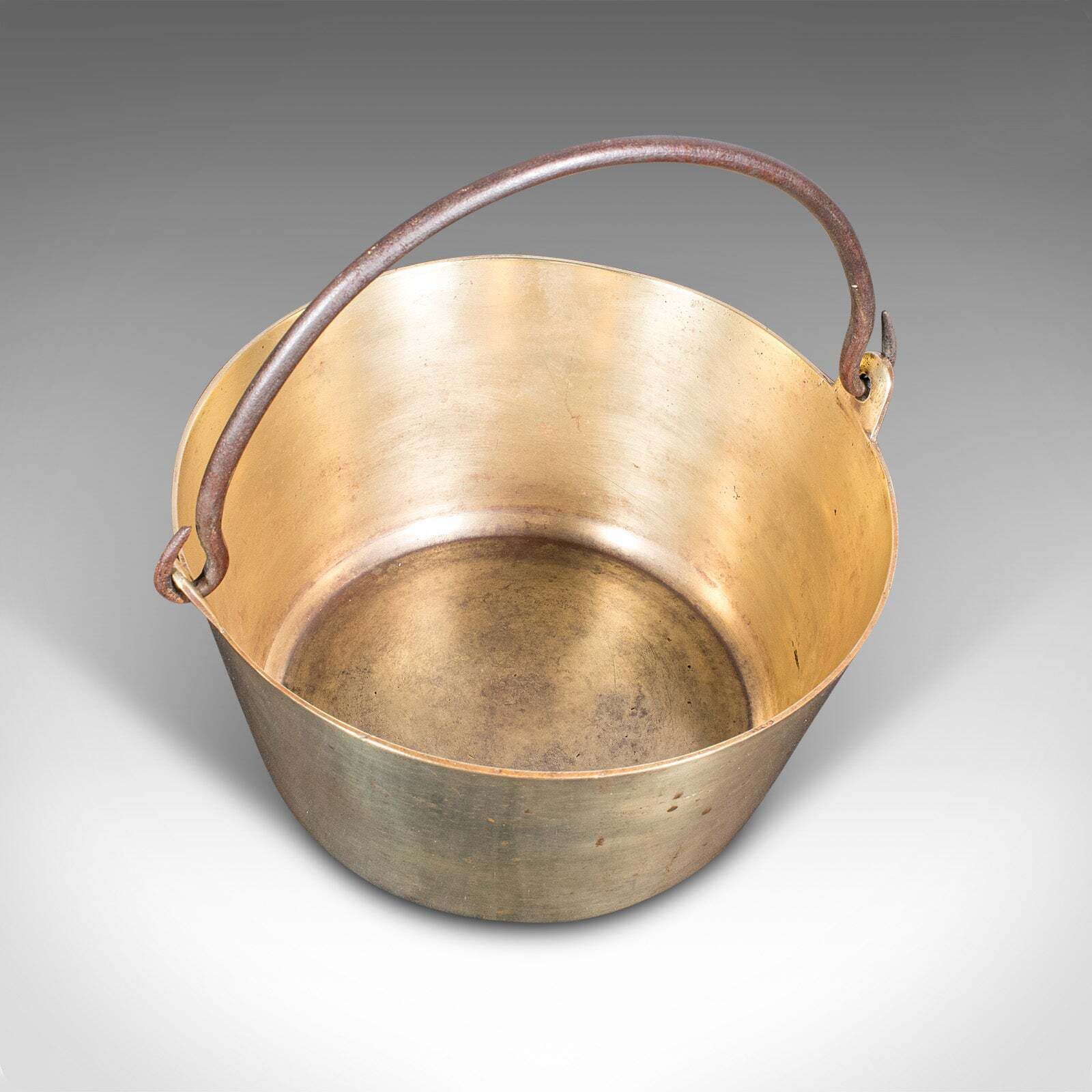 Antique Preserve Warmer, English, Bronze, Jam Pan, Fireside Interest, Georgian photo vintage