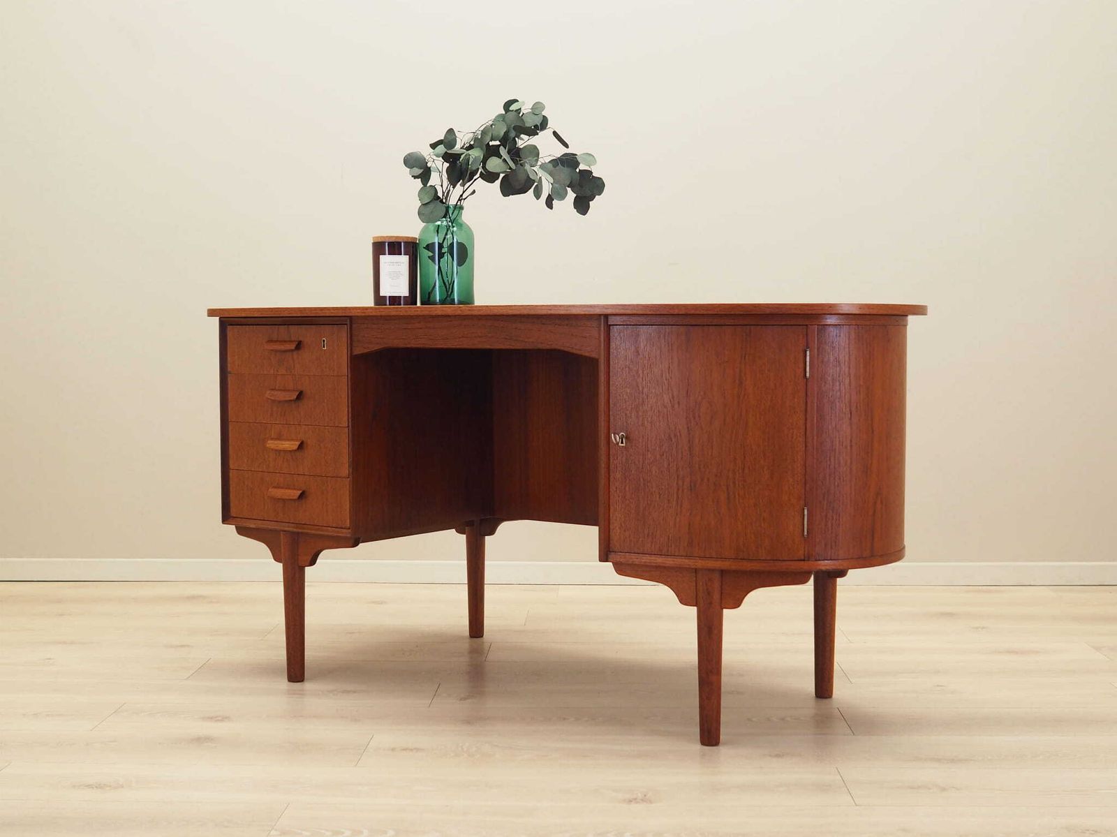 Teak Desk, Danish Design, 1970s, Designer: H.P. Hansen, Manufacturer: Randers Møbelfabrik photo Furniture