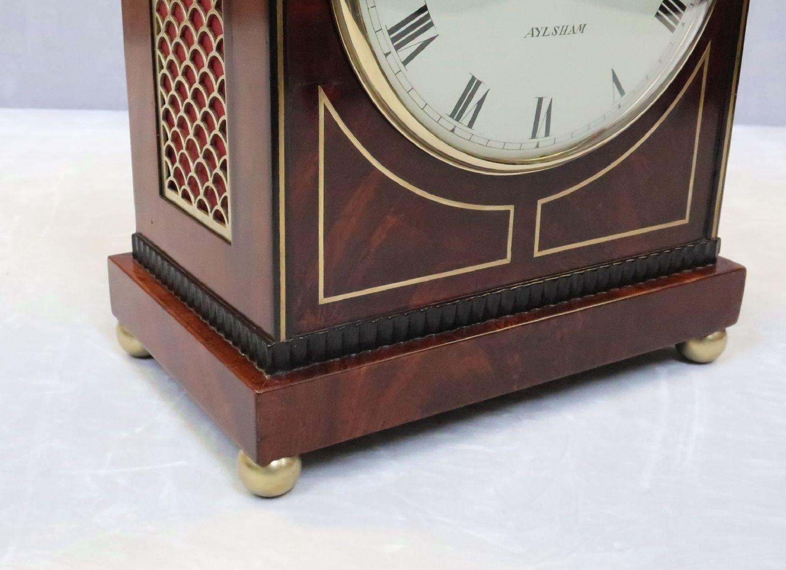 Regency Mahogany And Brass Inlaid Bracket Clock By Thomas Connold photo vintage