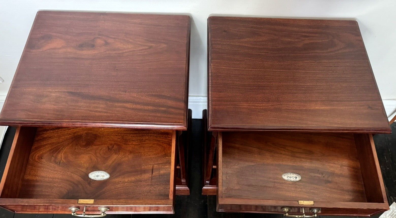 photo buy Georgian Style Bedside Tables / Chests By Brights Of Nettlebed