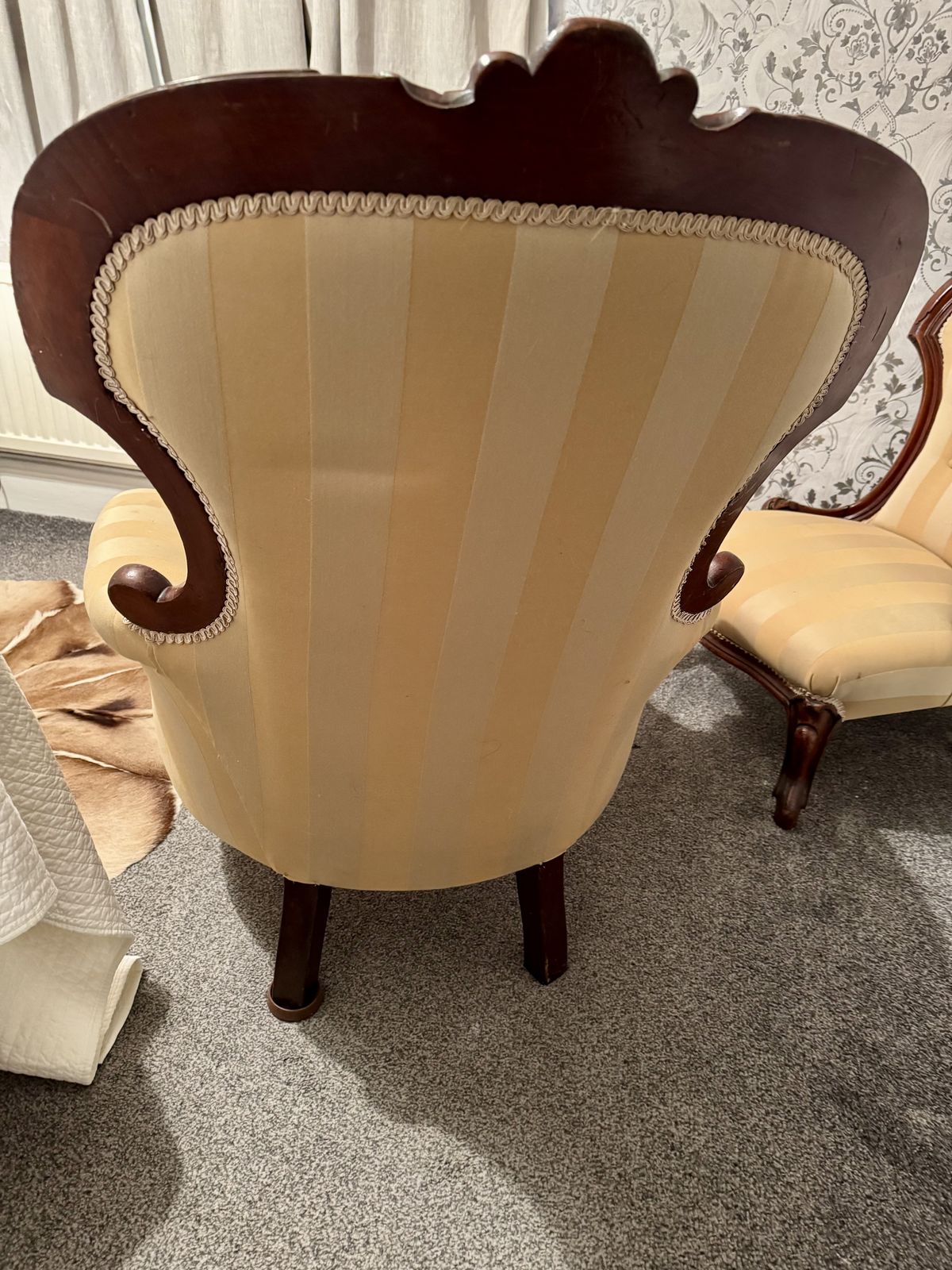 photo for sale Victorian Armchair And Nursing Chair