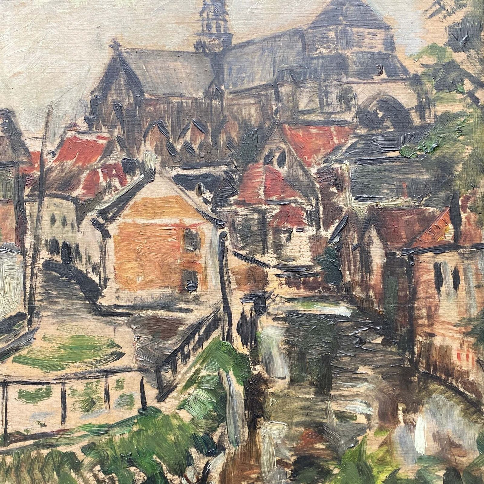 Original Oil On Board Othon Friesz French Artist 1879 1949 photo for sale
