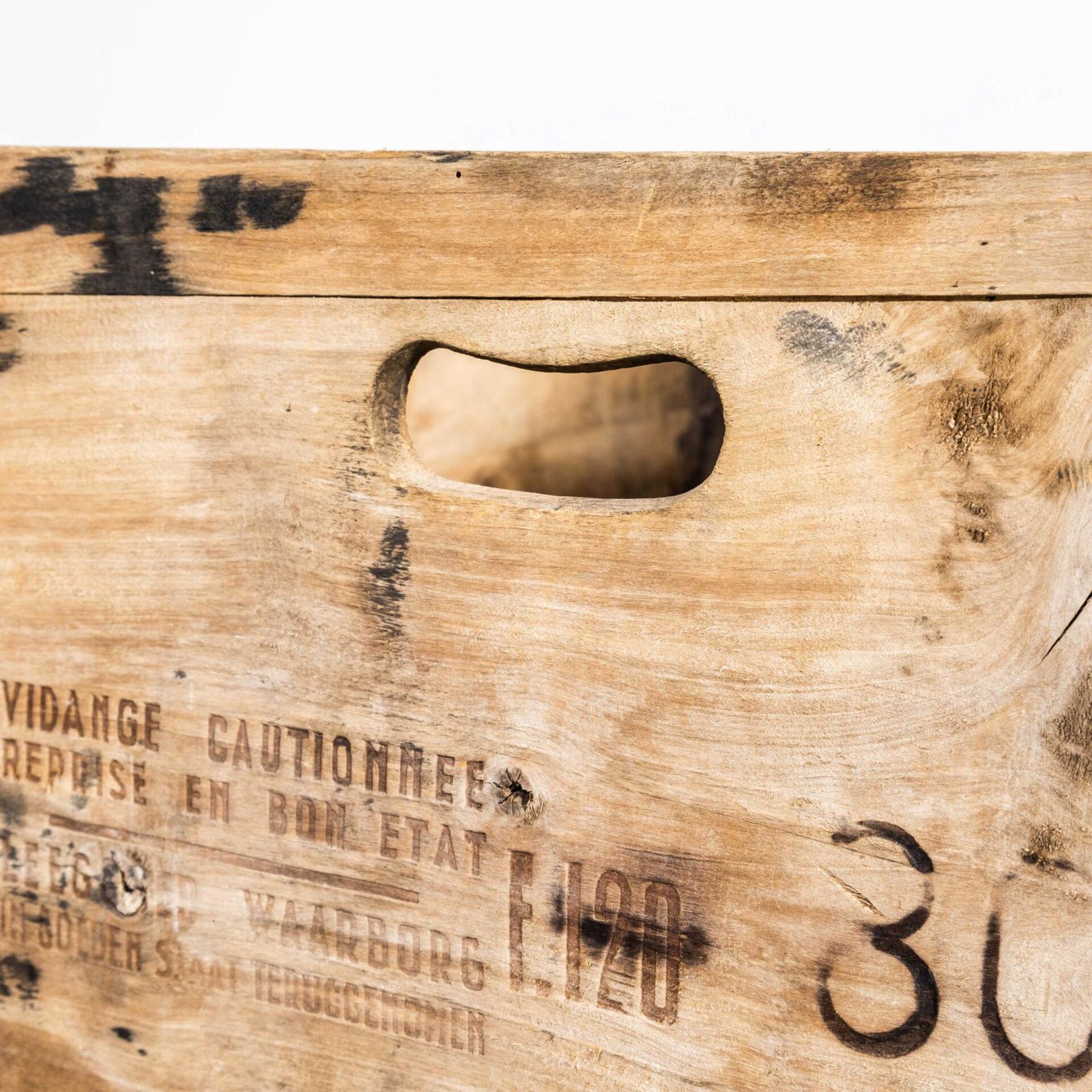 1940's Original Storage Crates By De Werkeende Bie   Poperinghe photo for sale