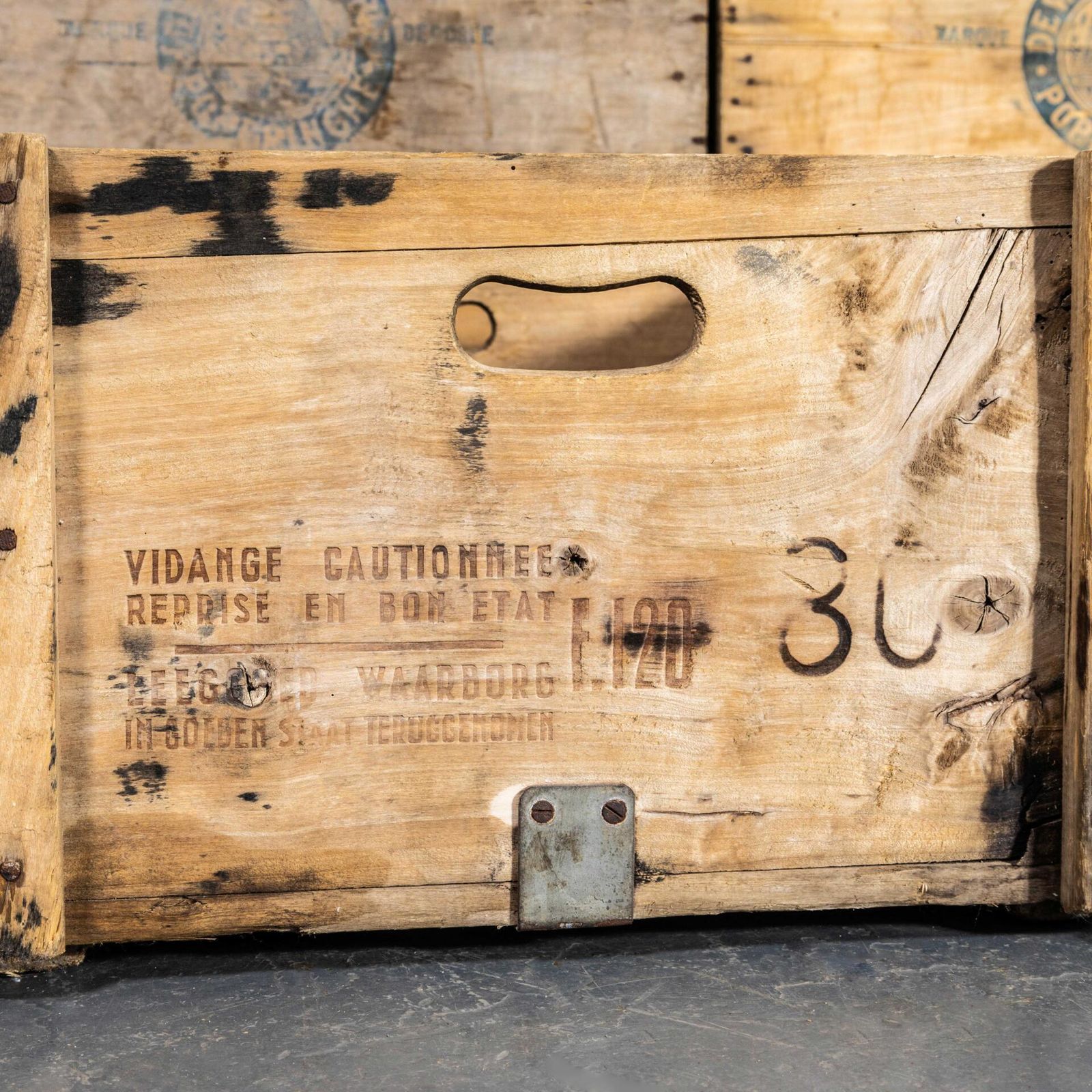1940's Original Storage Crates By De Werkeende Bie   Poperinghe photo buy