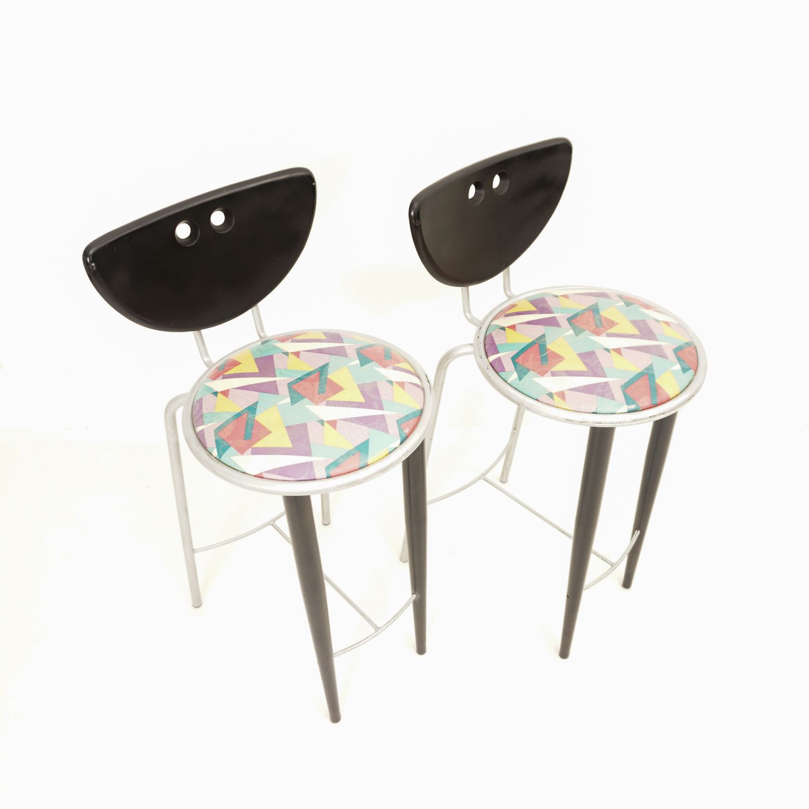 Bauhaus Bar Stools, 1980, 1980s photo vinterior