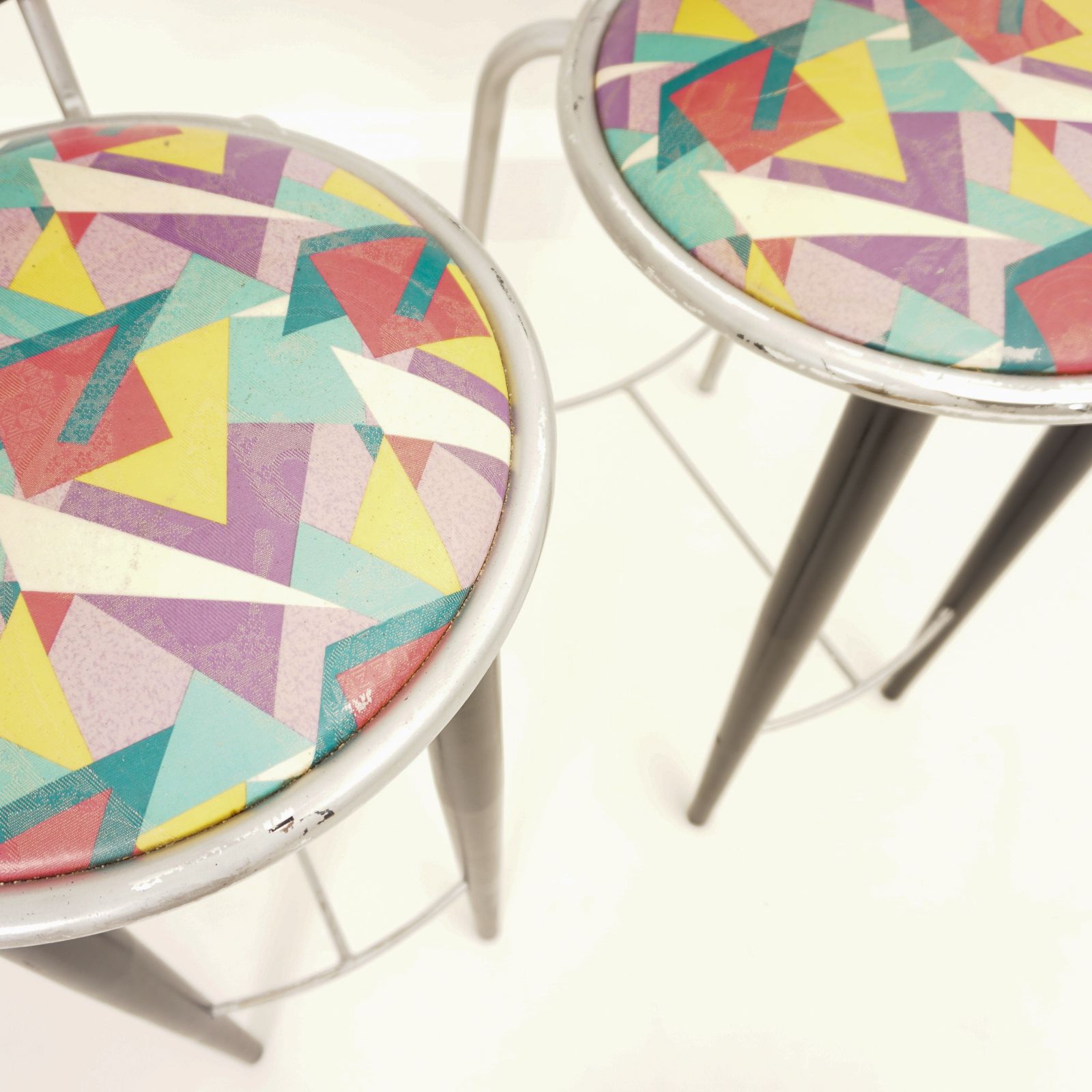 Bauhaus Bar Stools, 1980, 1980s photo vintage