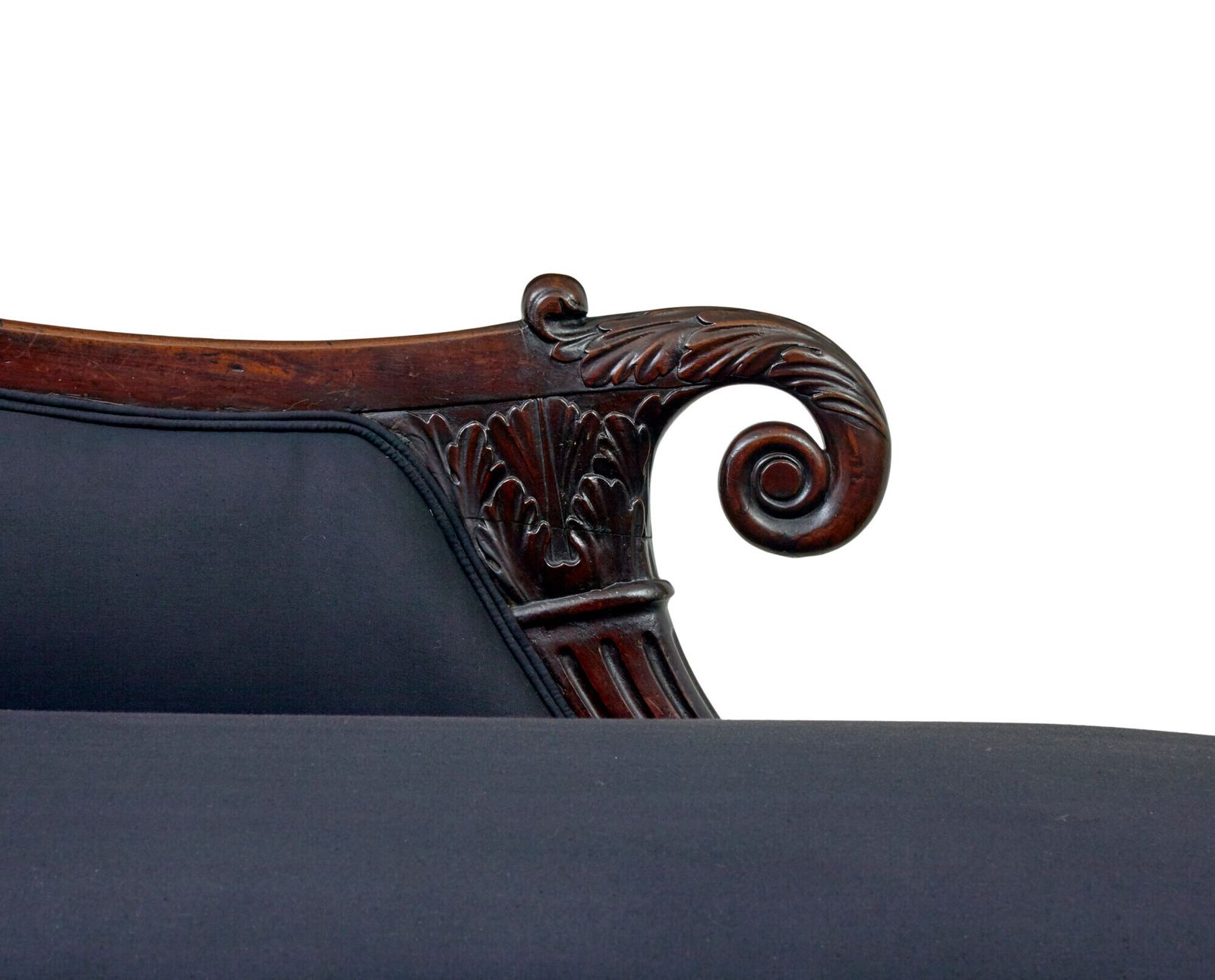 19th Century William IV Carved Mahogany Chaise Longue photo 4015.0